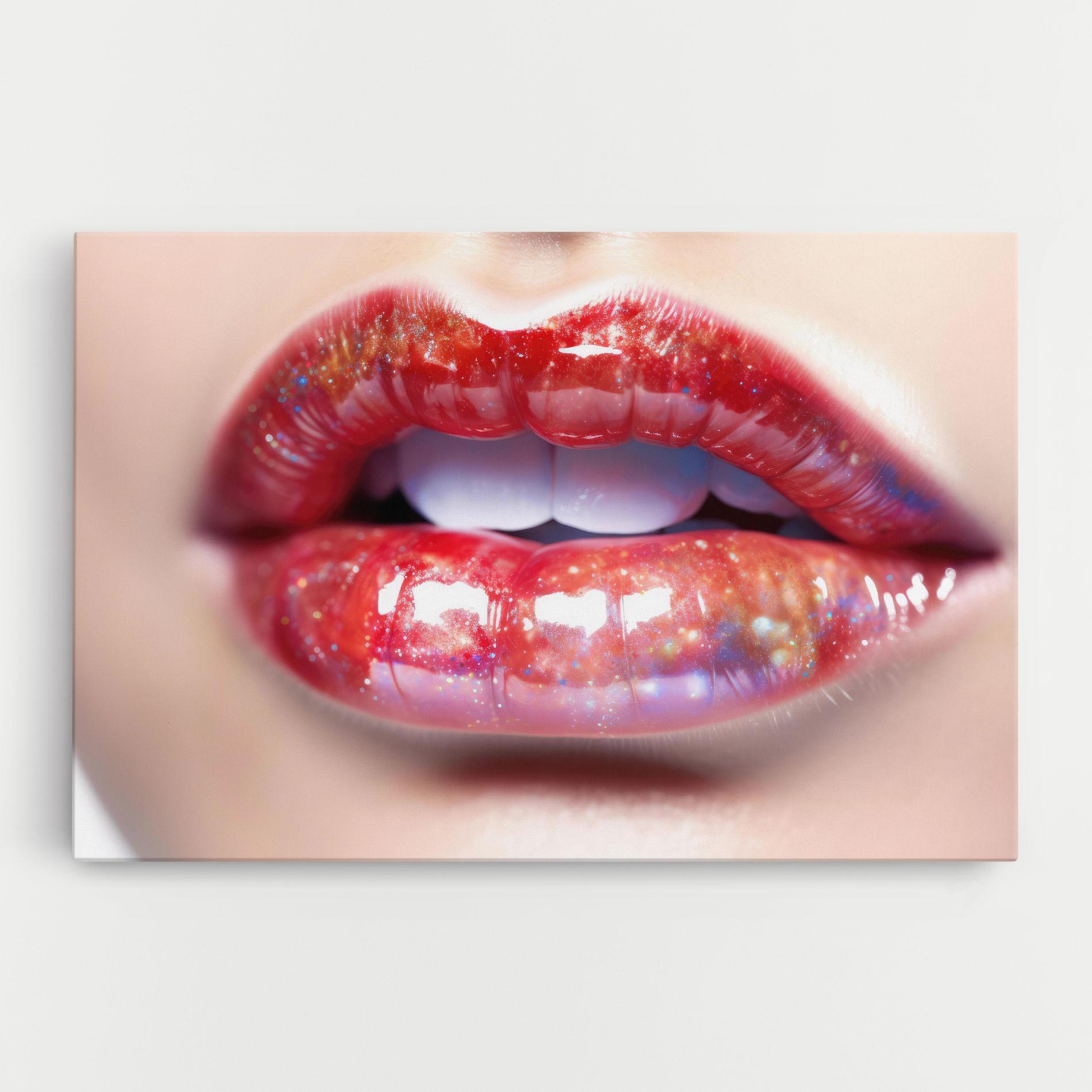 Картина на платно Red Pretty Lips mockup 0