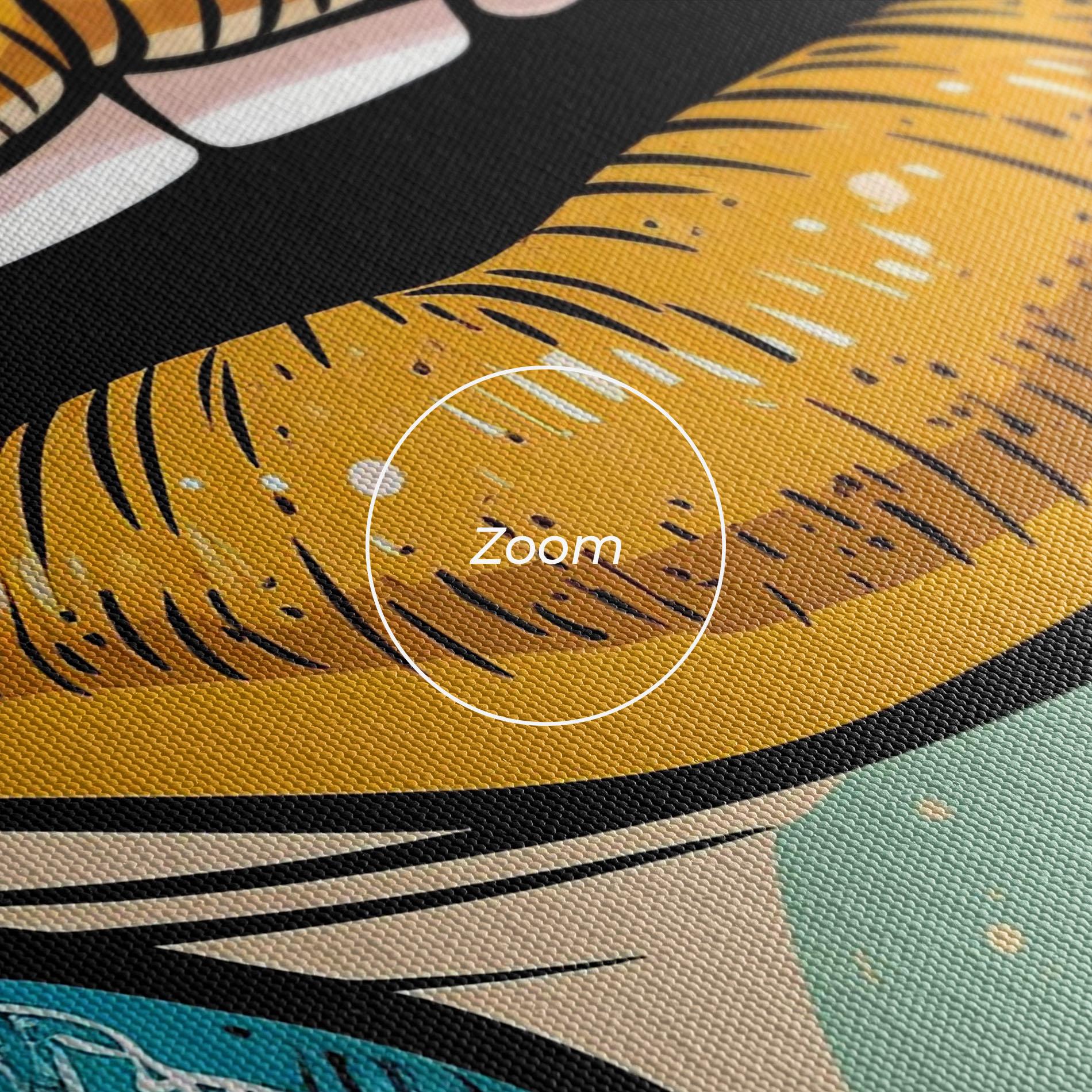 Картина на платно Comic Book Color Lips mockup 3