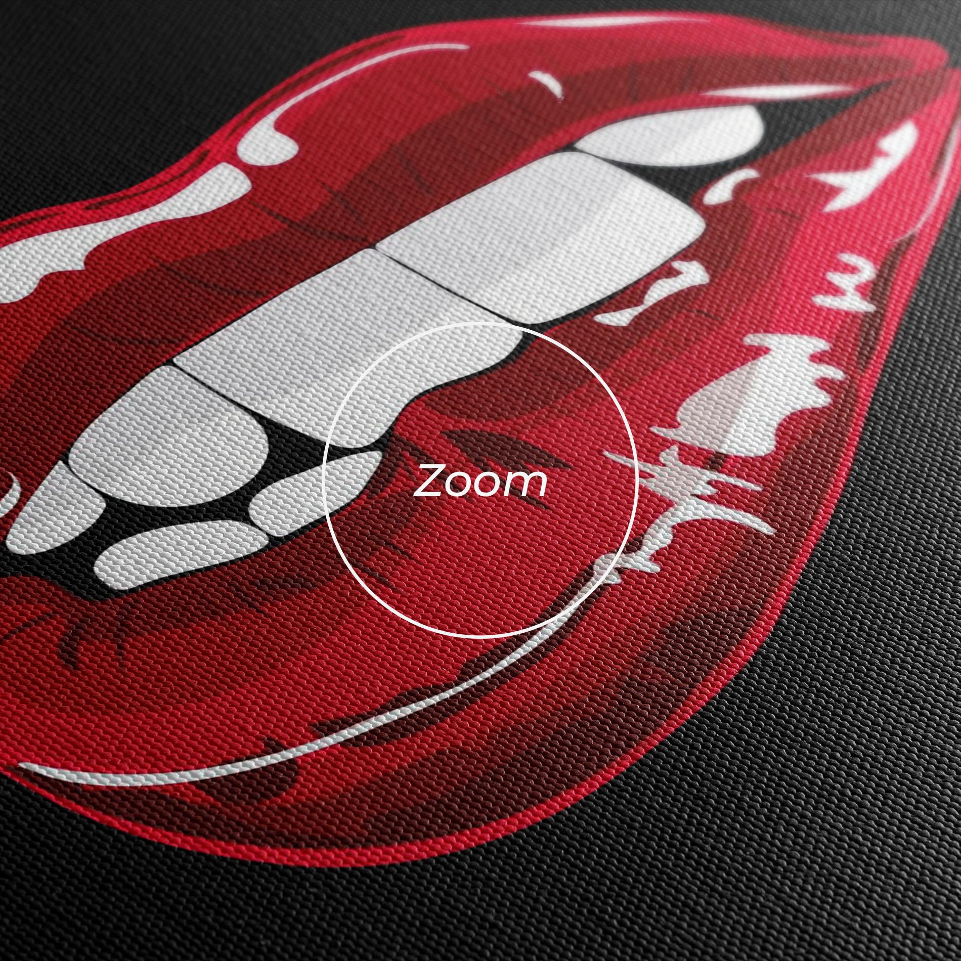 Картина на платно Mix Color Lips mockup 3