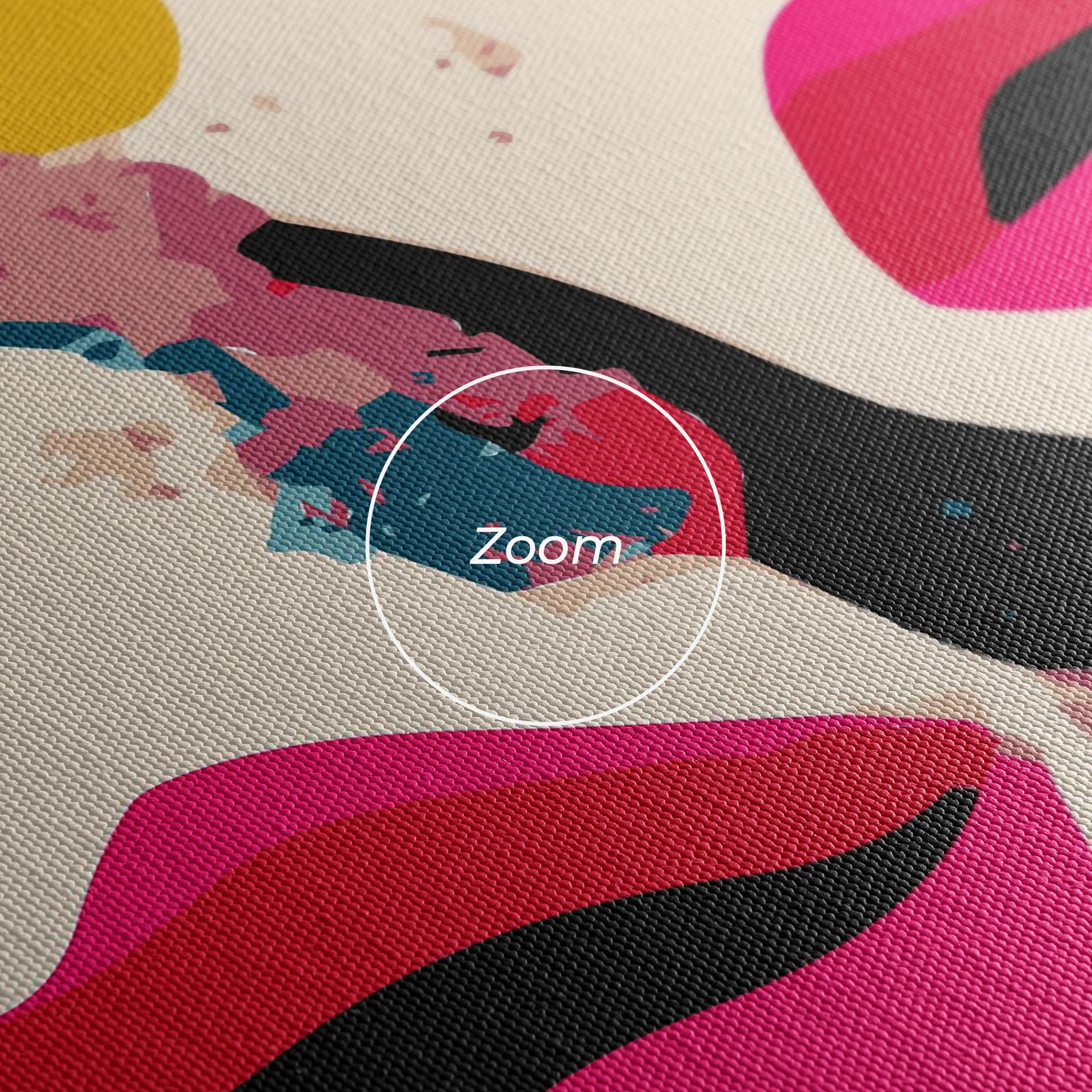 Картина на платно Pink Lips mockup 3