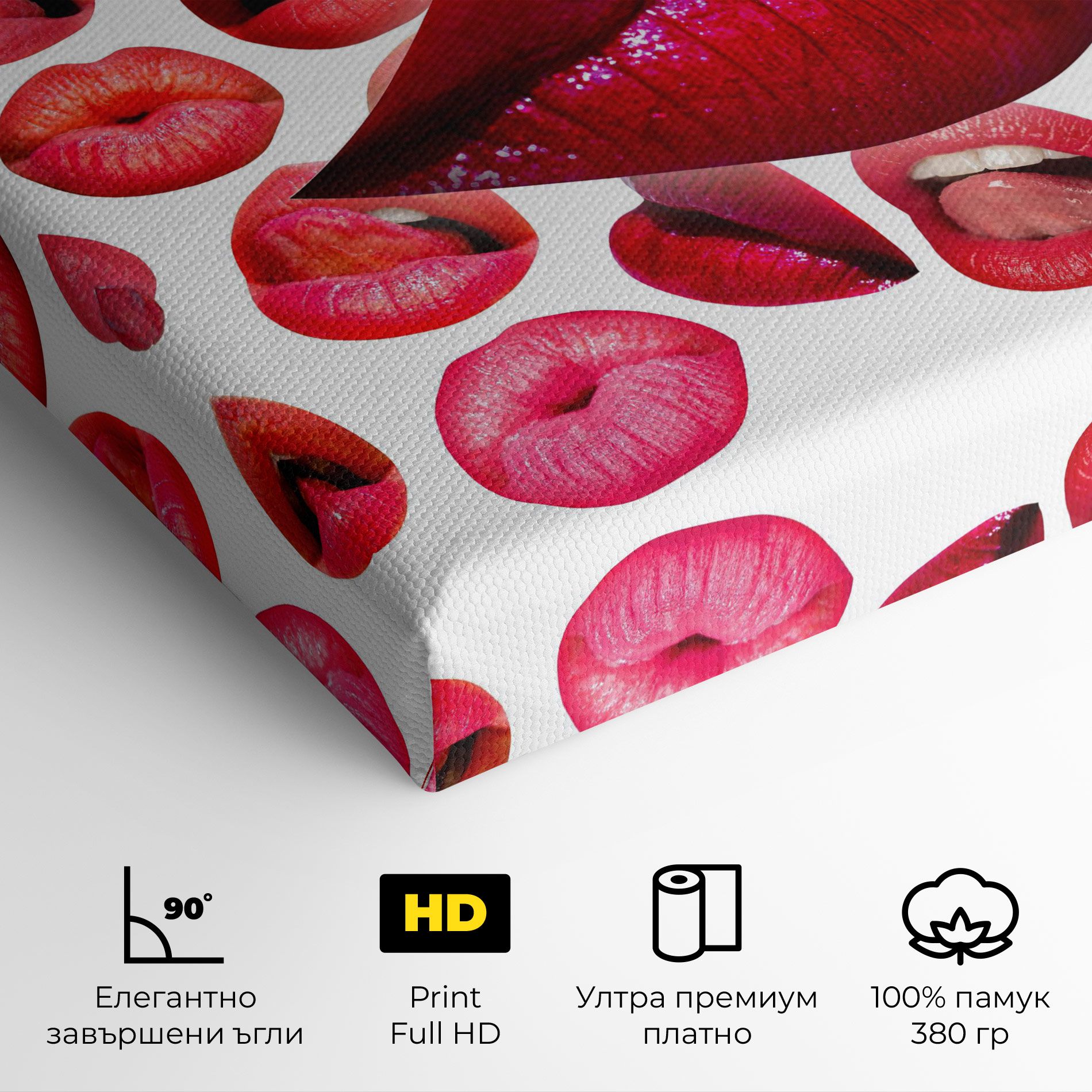 Red Lip Female mockup 4