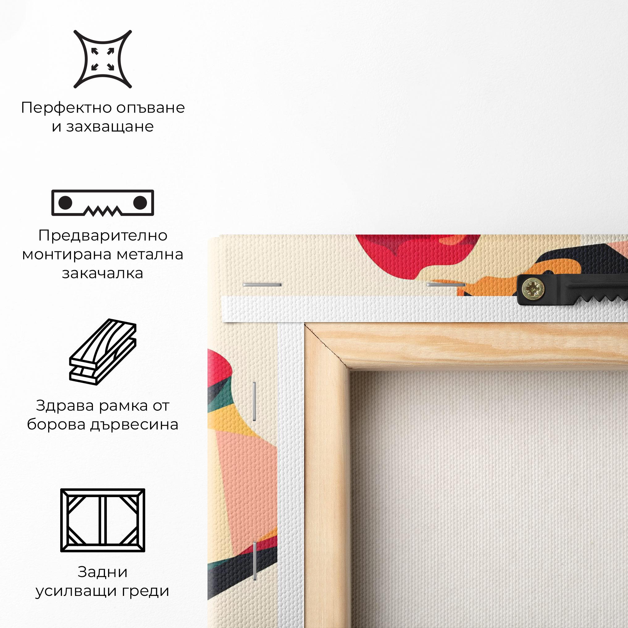 Картина на платно Abstract Lips mockup 5