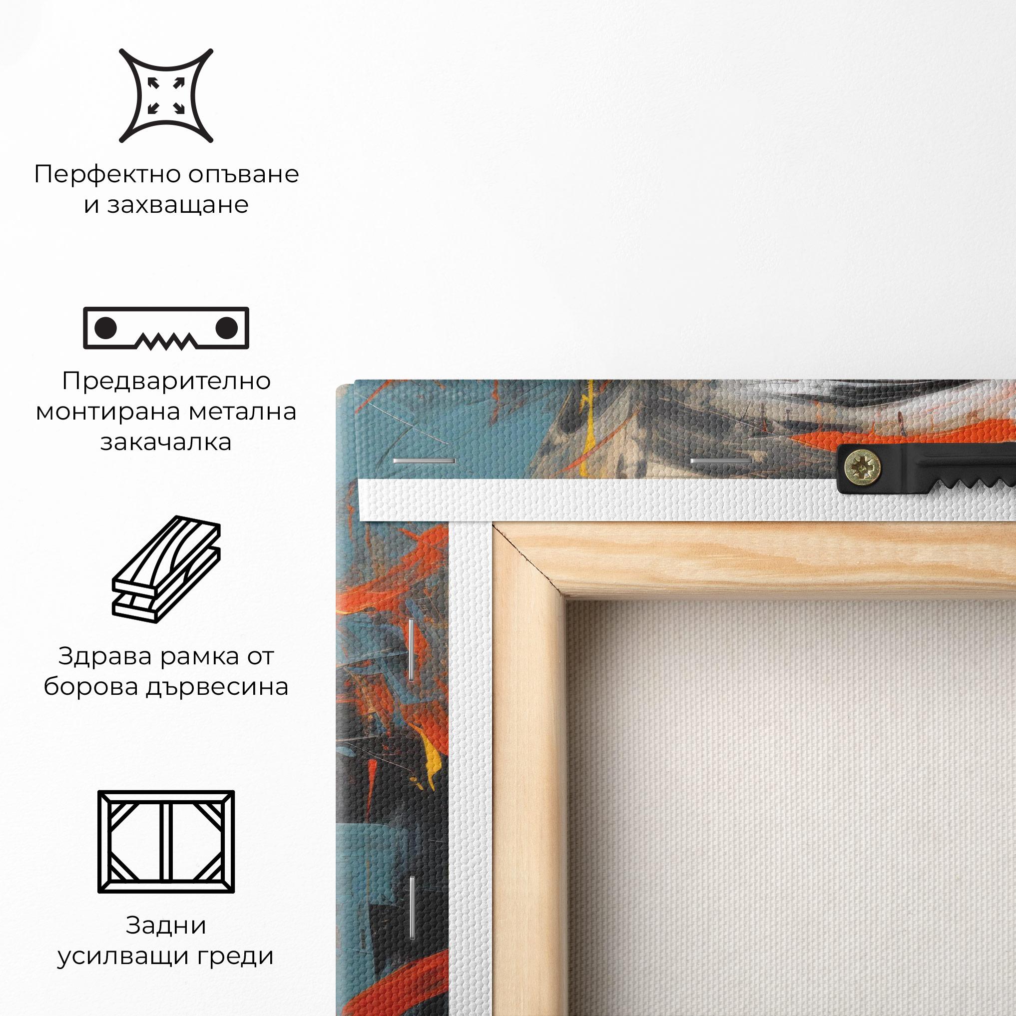 Картина на платно Abstract Woman Lips mockup 5