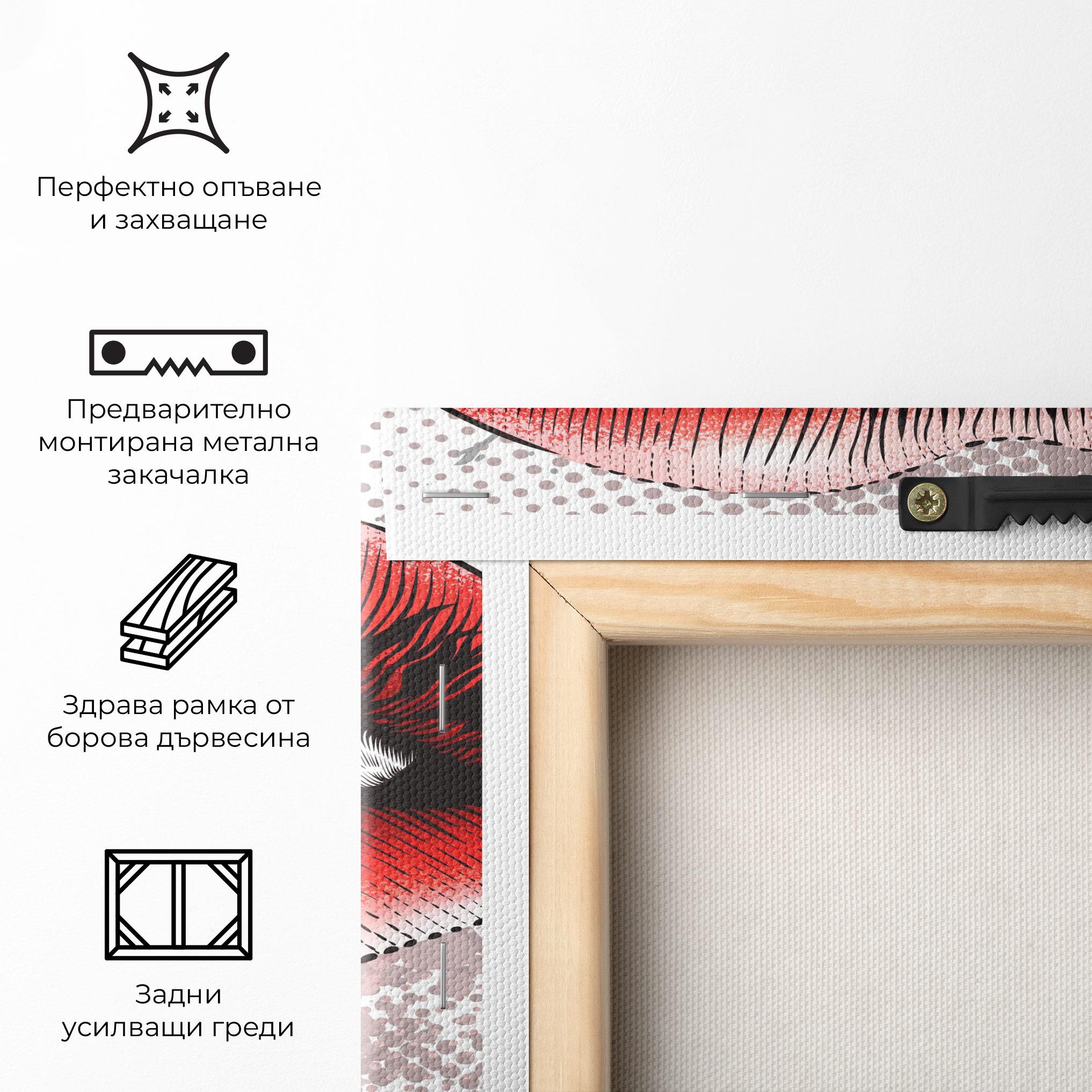 Картина на платно Lips Pop Artistic mockup 5