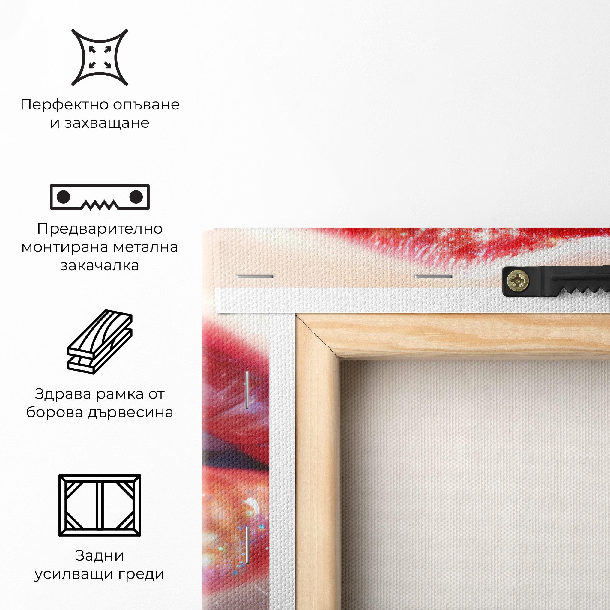 Картина на платно Red Pretty Lips mockup 5