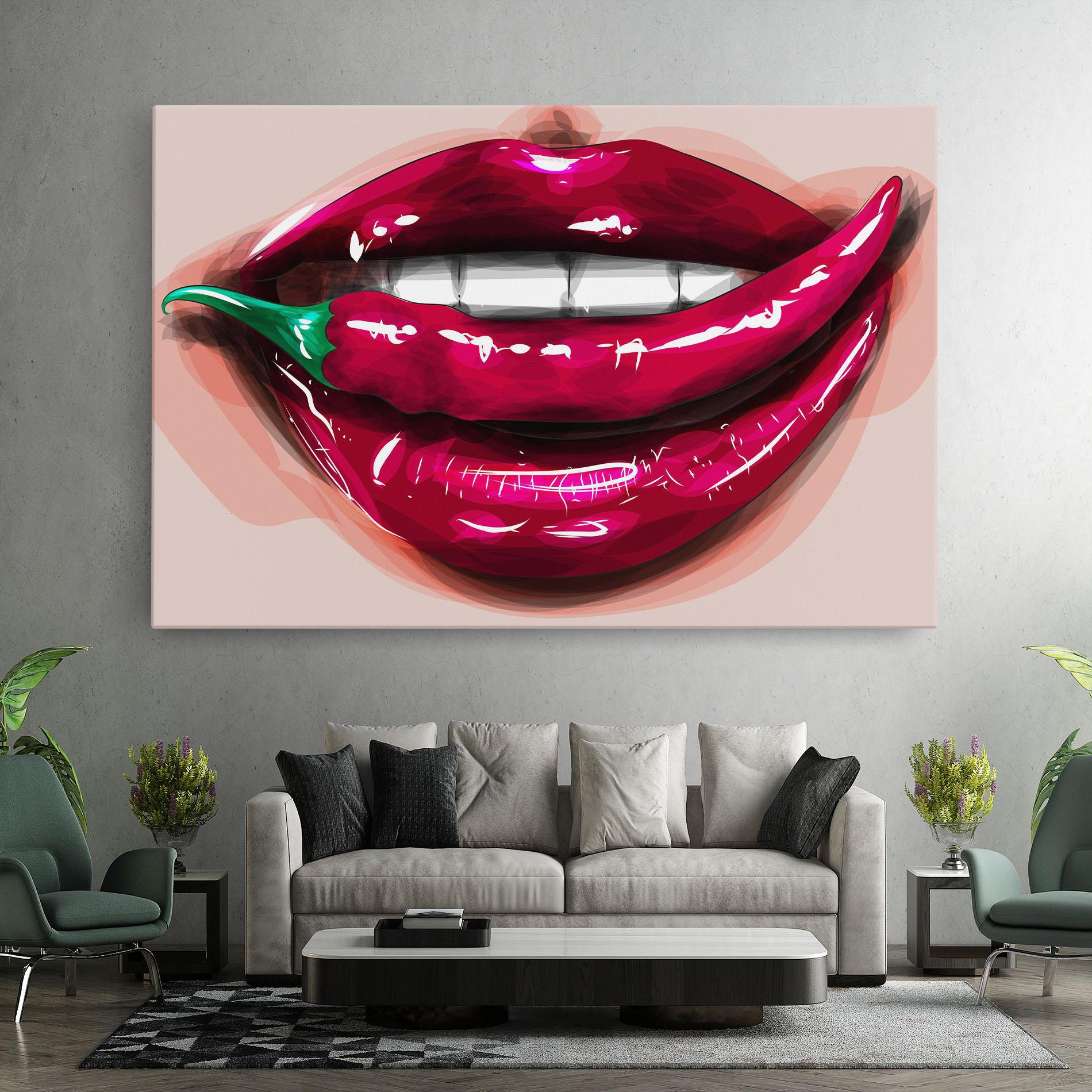 Картина на платно Chilli Lips mockup 7