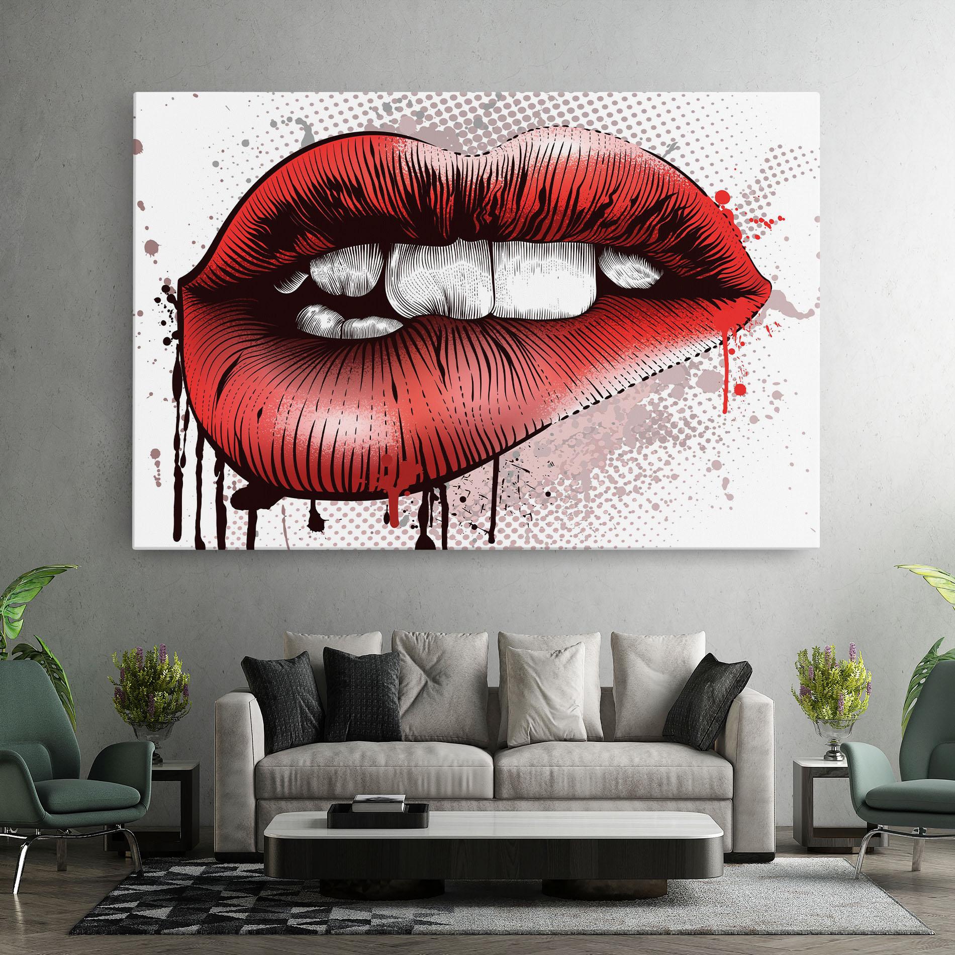 Картина на платно Lips Pop Artistic mockup 7