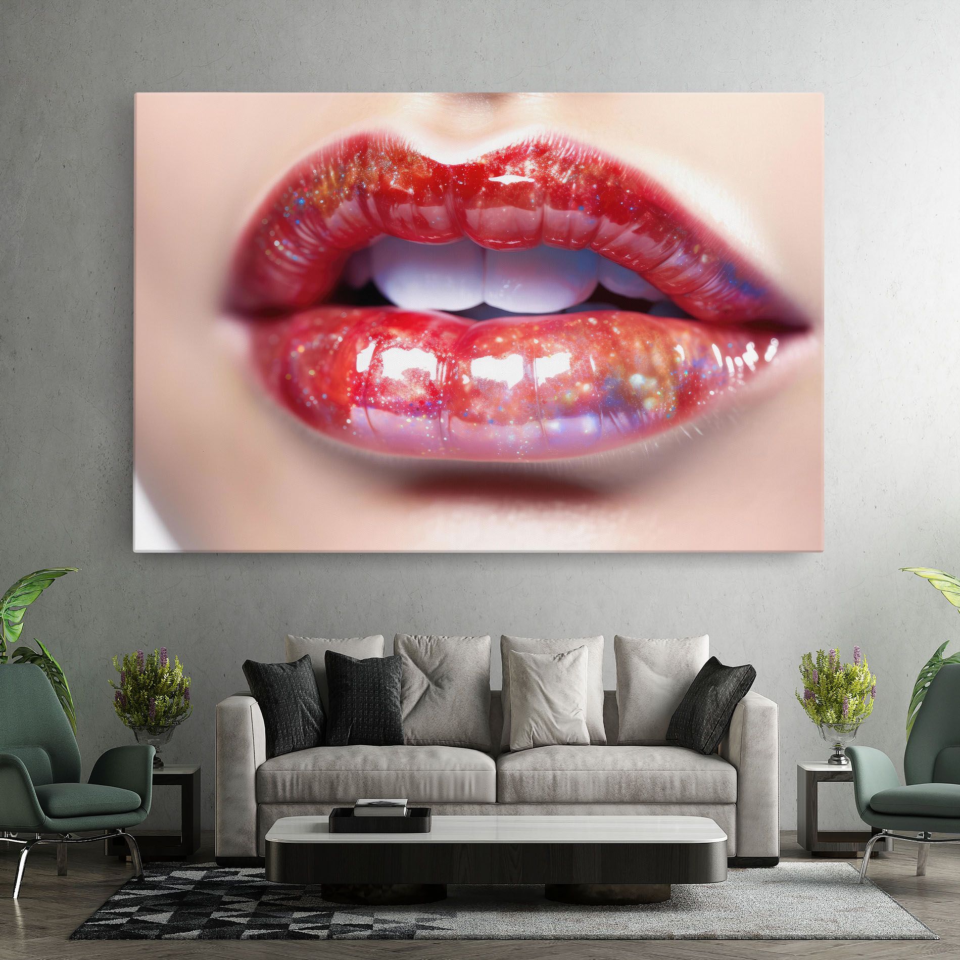 Red Pretty Lips mockup 7