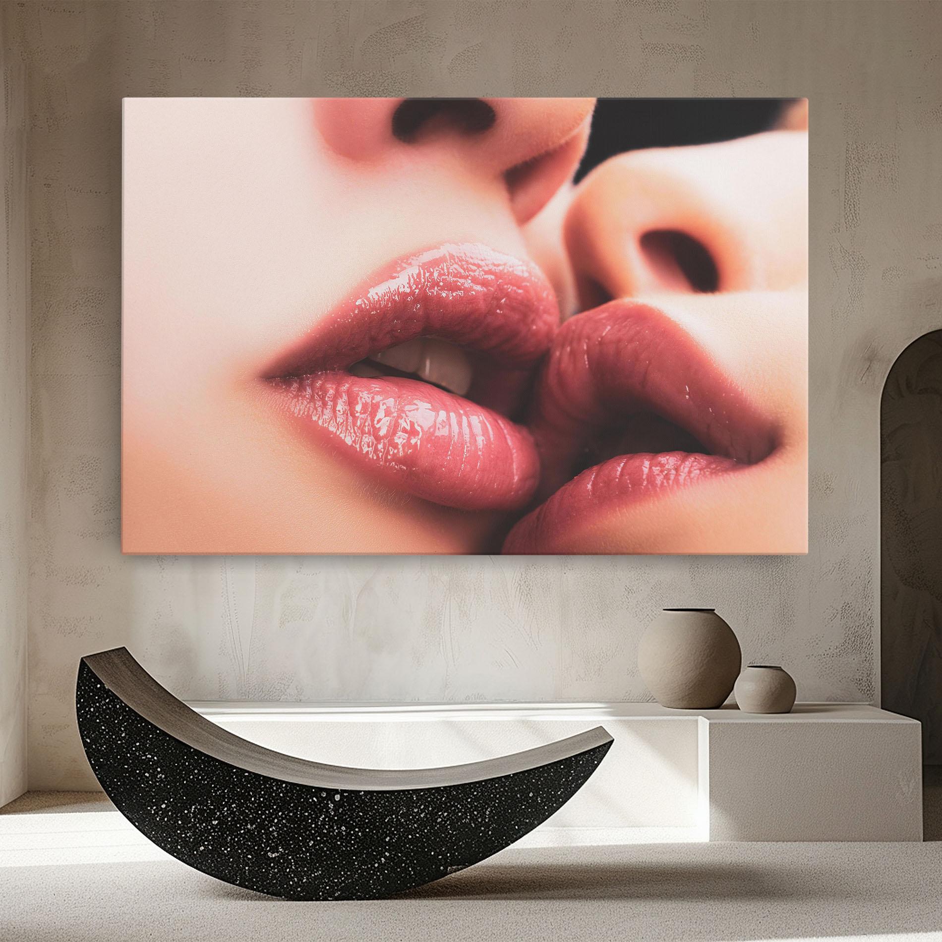 Картина на платно Beautiful Lips mockup 8