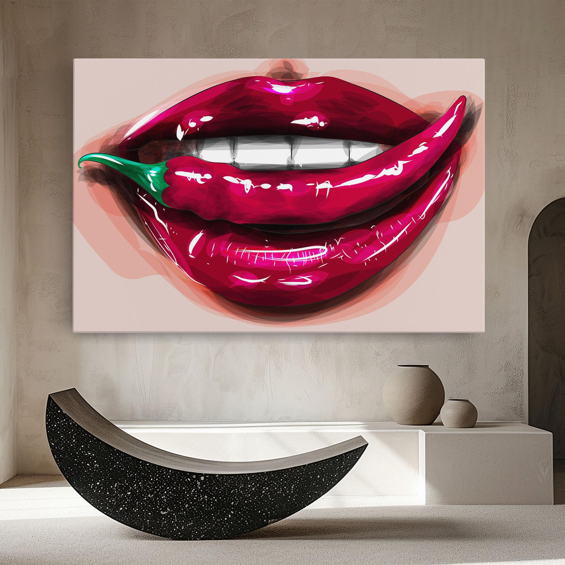 Картина на платно Chilli Lips mockup 8