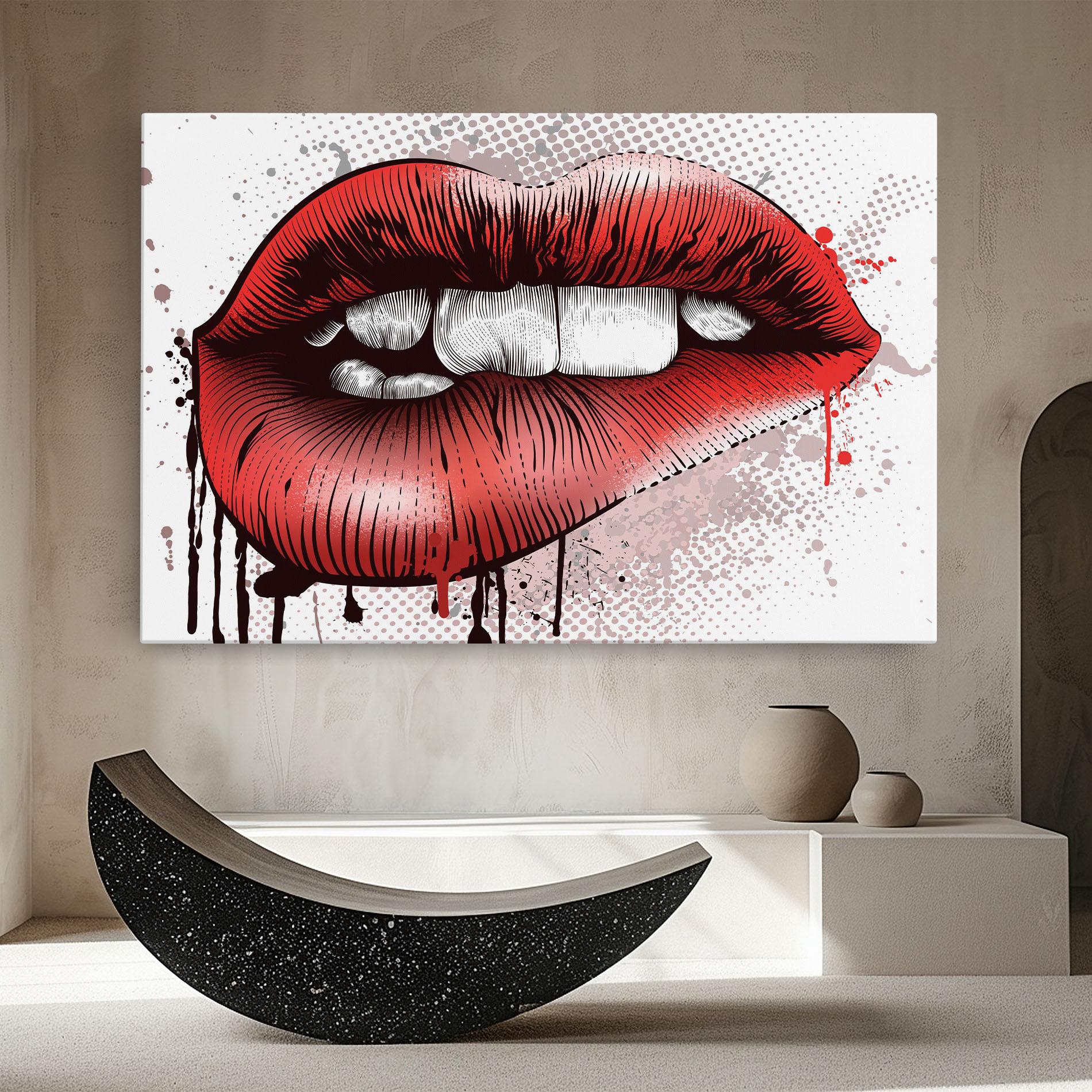 Картина на платно Lips Pop Artistic mockup 8