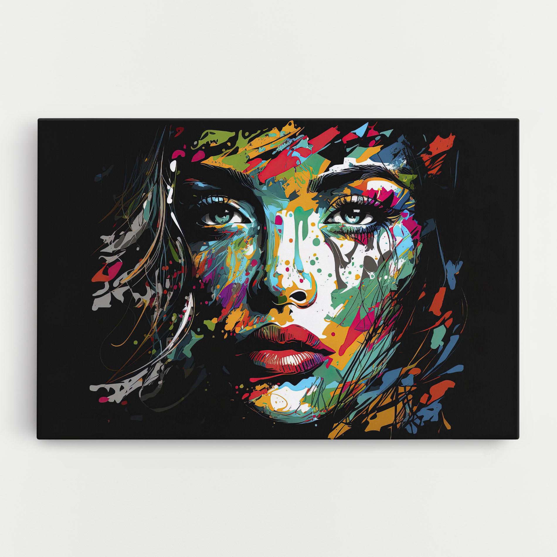 Картина на платно Abstract Stylish Portrait mockup 0