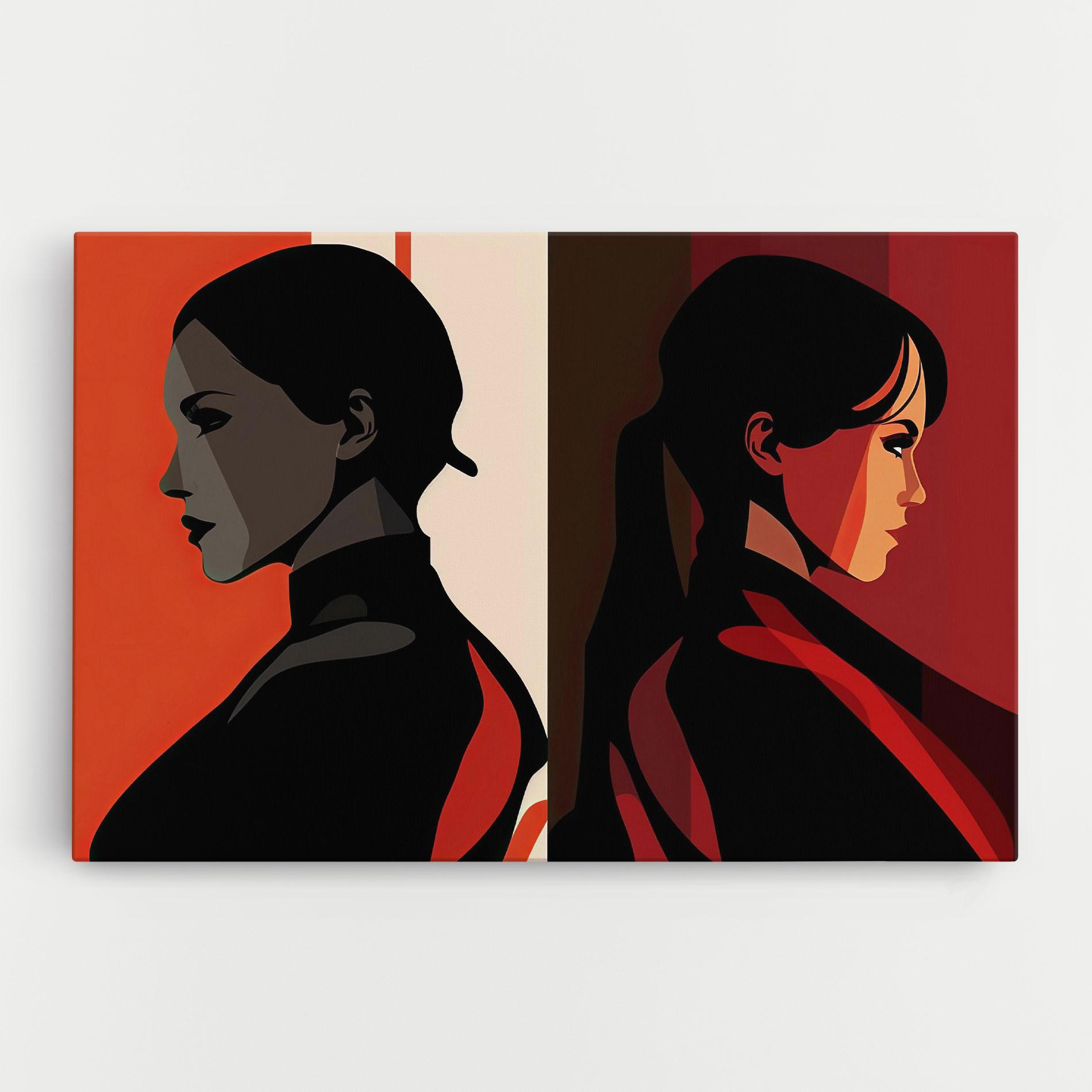 Картина на платно Graphical Portrait mockup 0