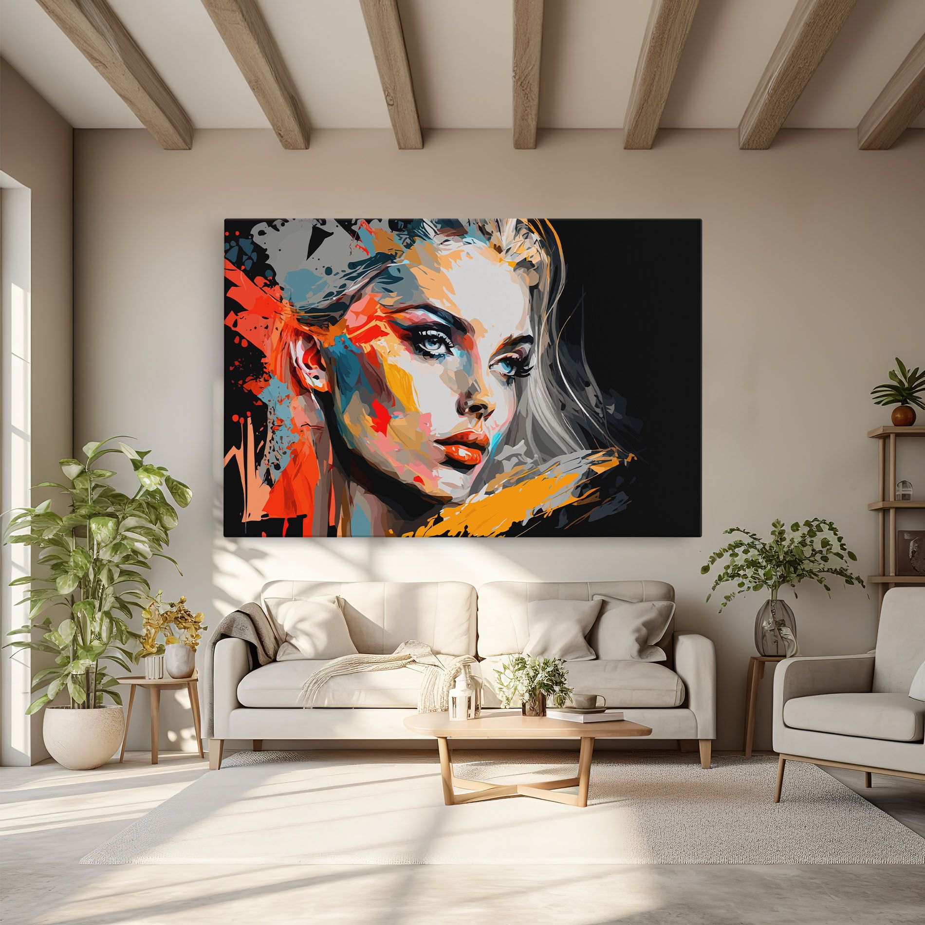 Blue Eye Face mockup 6