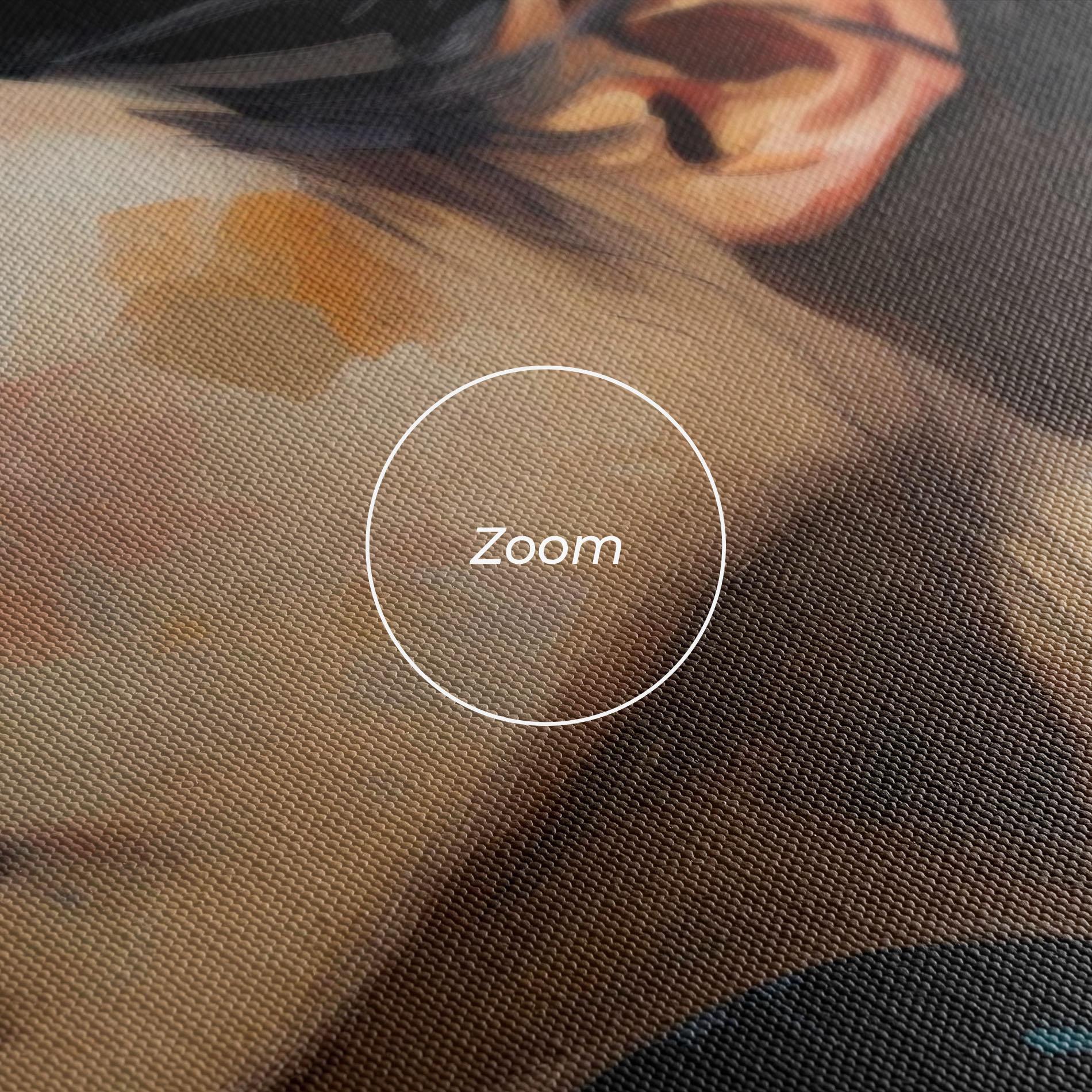 Картина на платно Acrylic Asian Portrait mockup 3