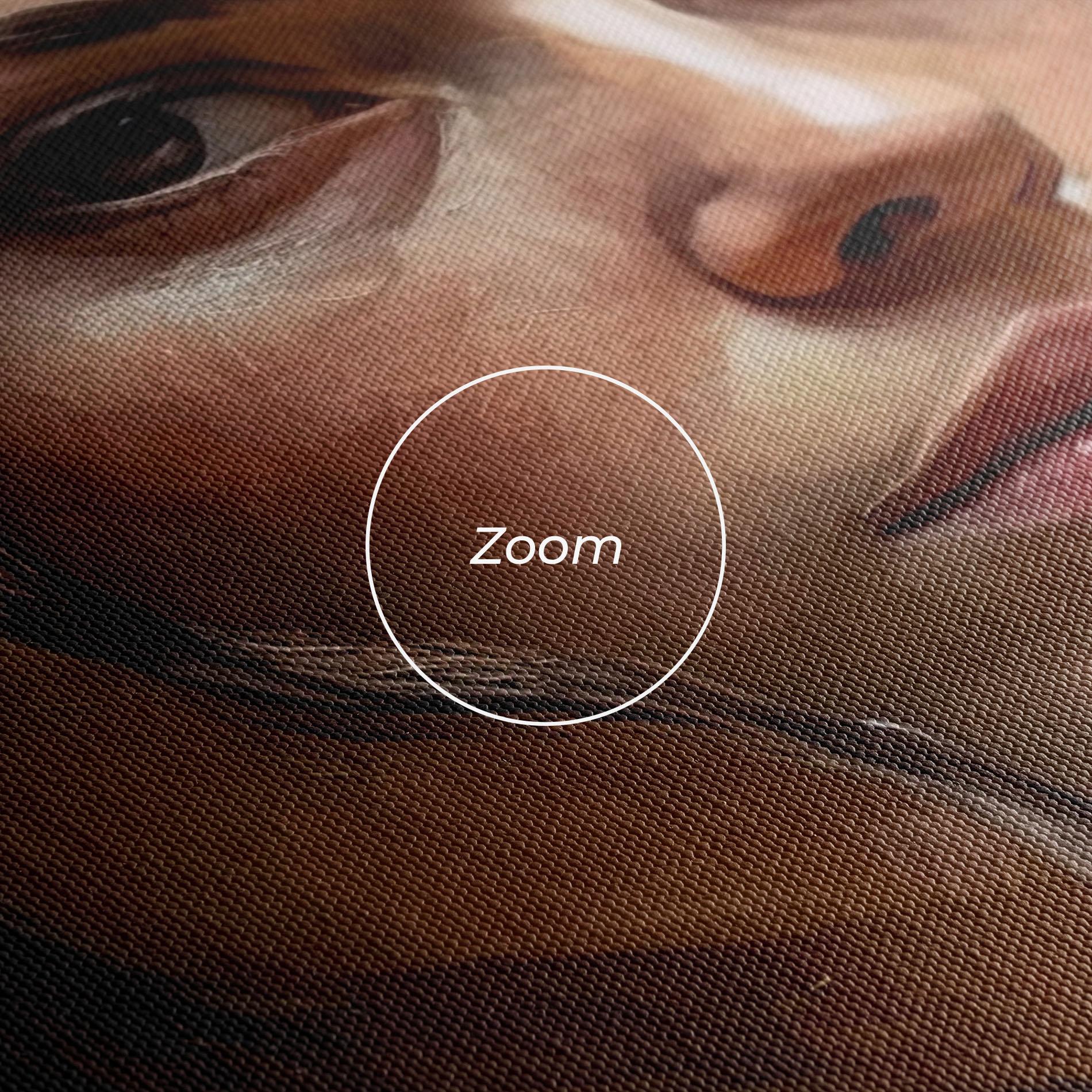 Картина на платно Closeup Impasto Portrait mockup 3