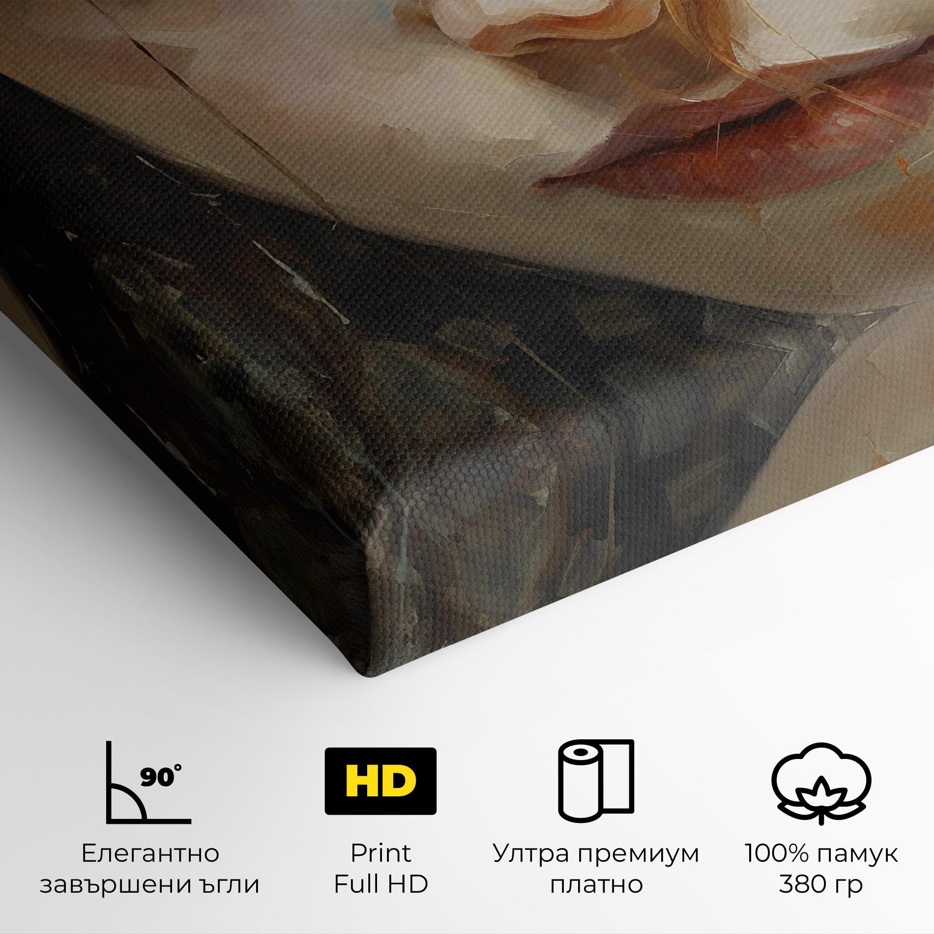 Картина на платно Portrait Oil Painting mockup 4