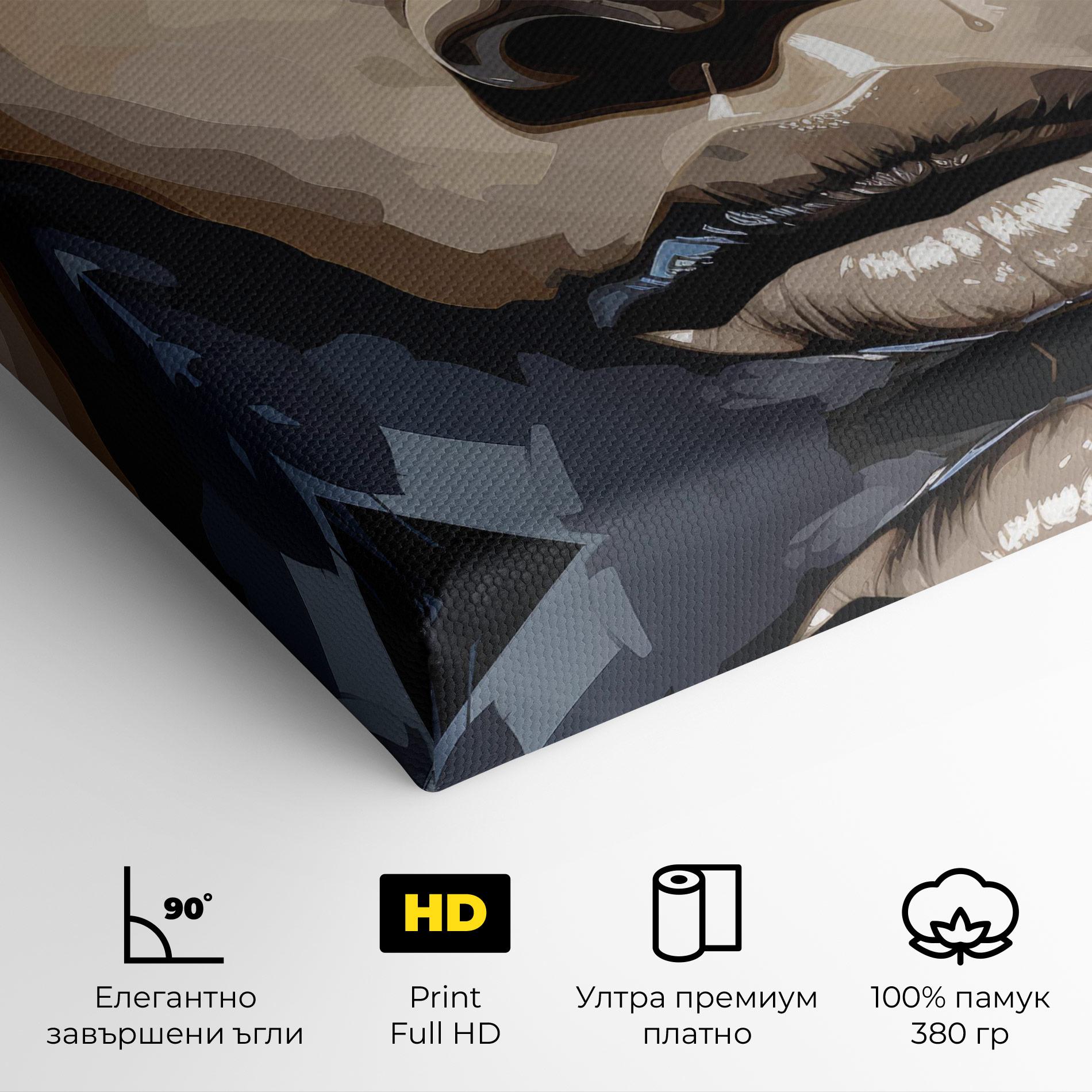 Картина на платно Pretty Girl Portrait mockup 4