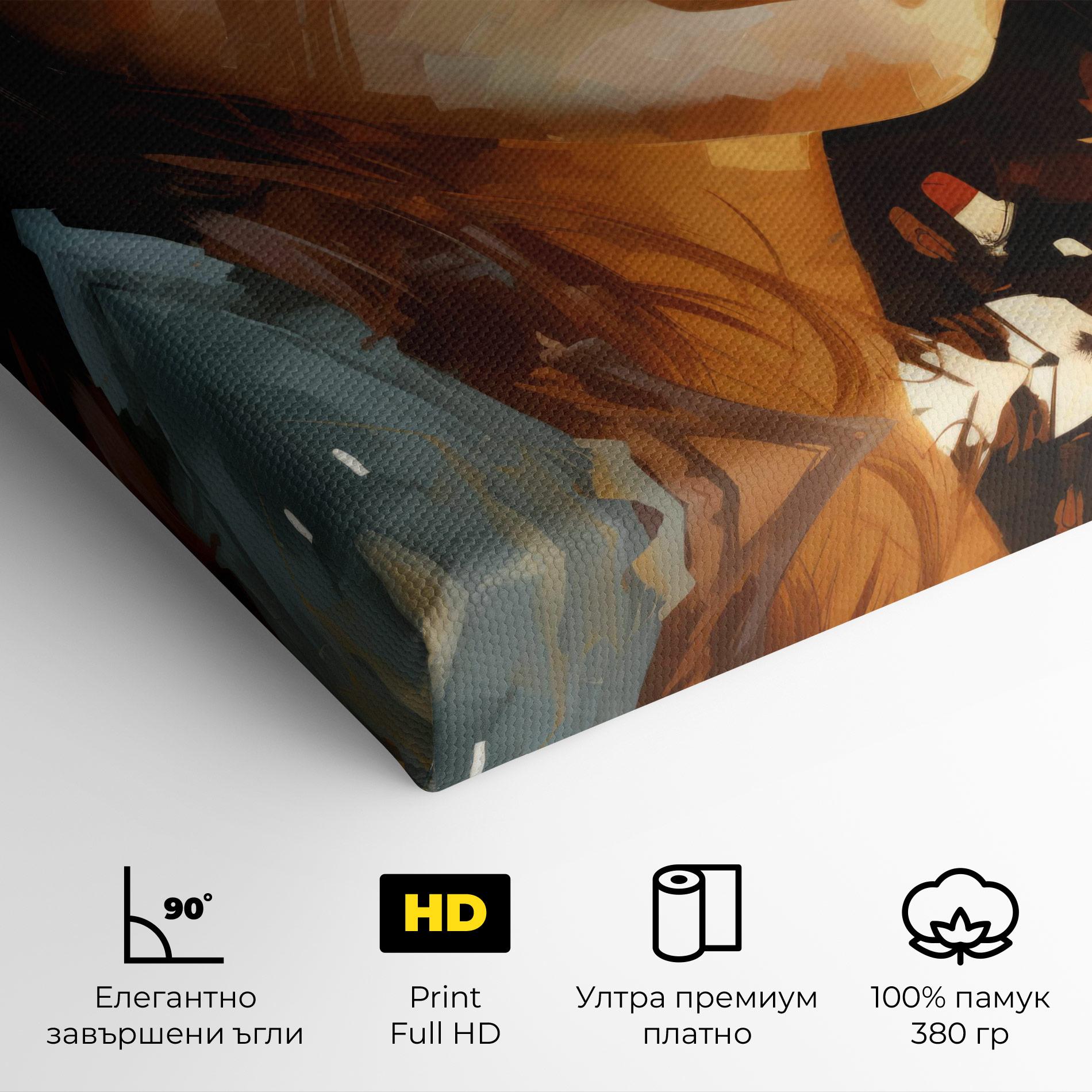 Картина на платно Pretty Woman Portrait mockup 4