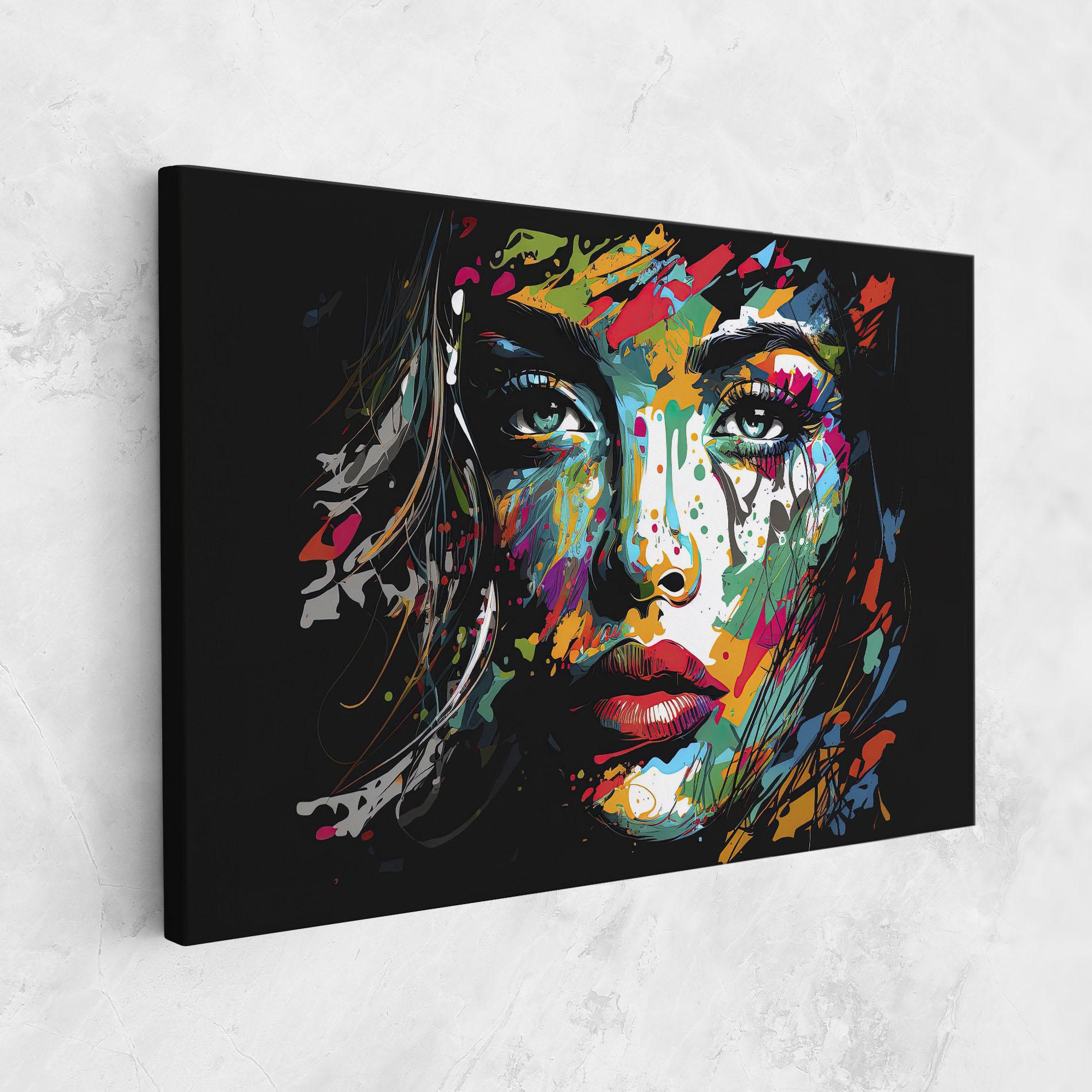 Картина на платно Abstract Stylish Portrait mockup 1