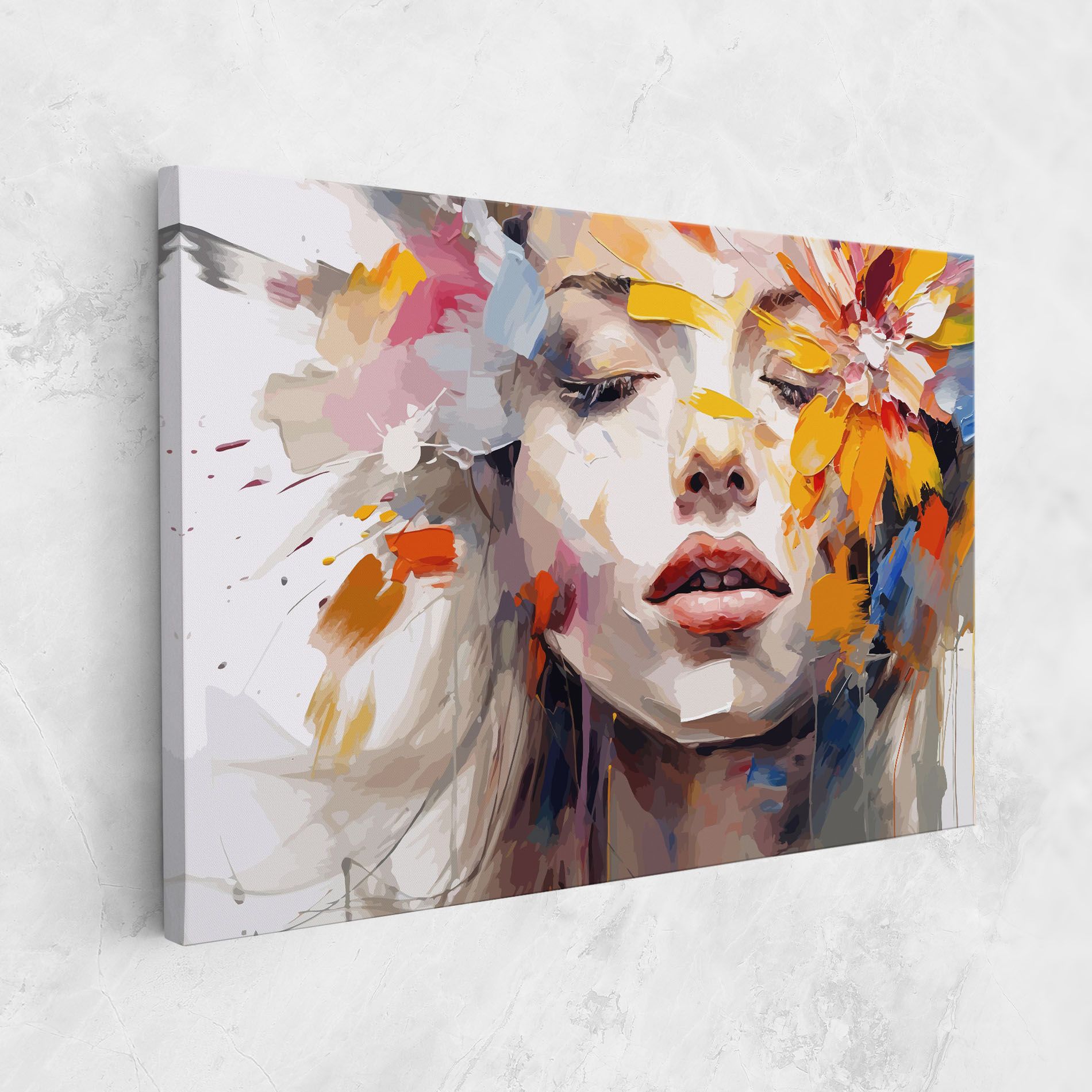 Oil Flower Portrait mockup 1