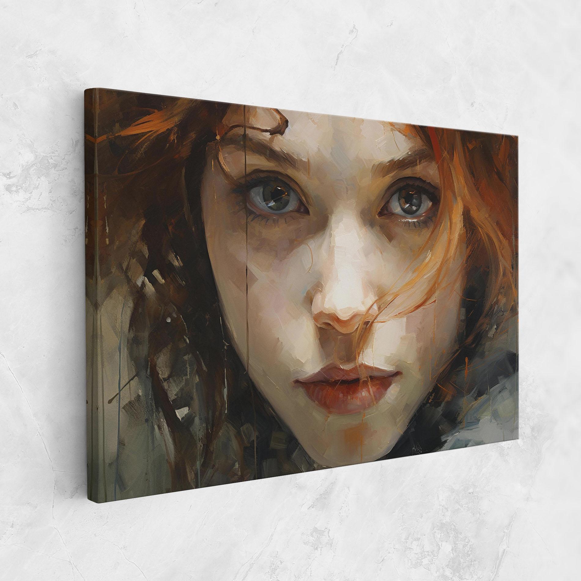 Картина на платно Portrait Oil Painting mockup 1