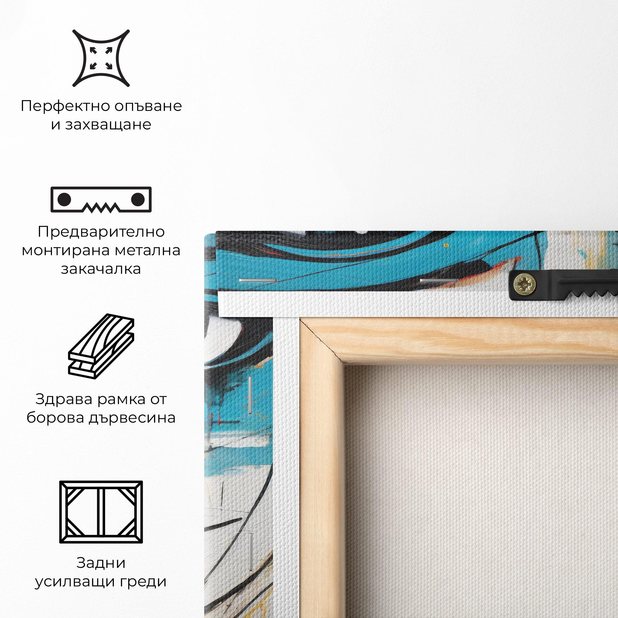 Картина на платно Abstract Drawing Portret mockup 5