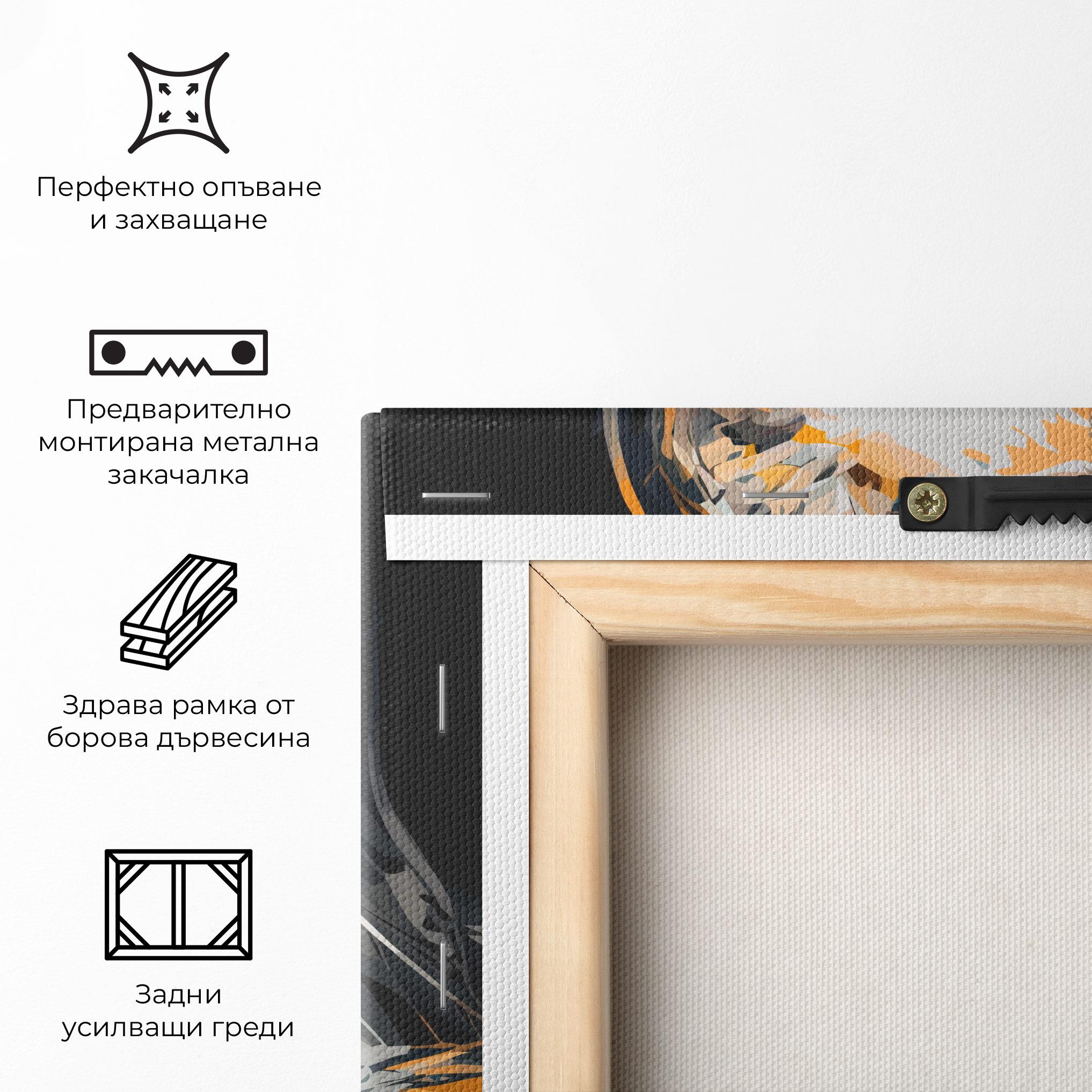 Картина на платно Blue Eye Face mockup 5