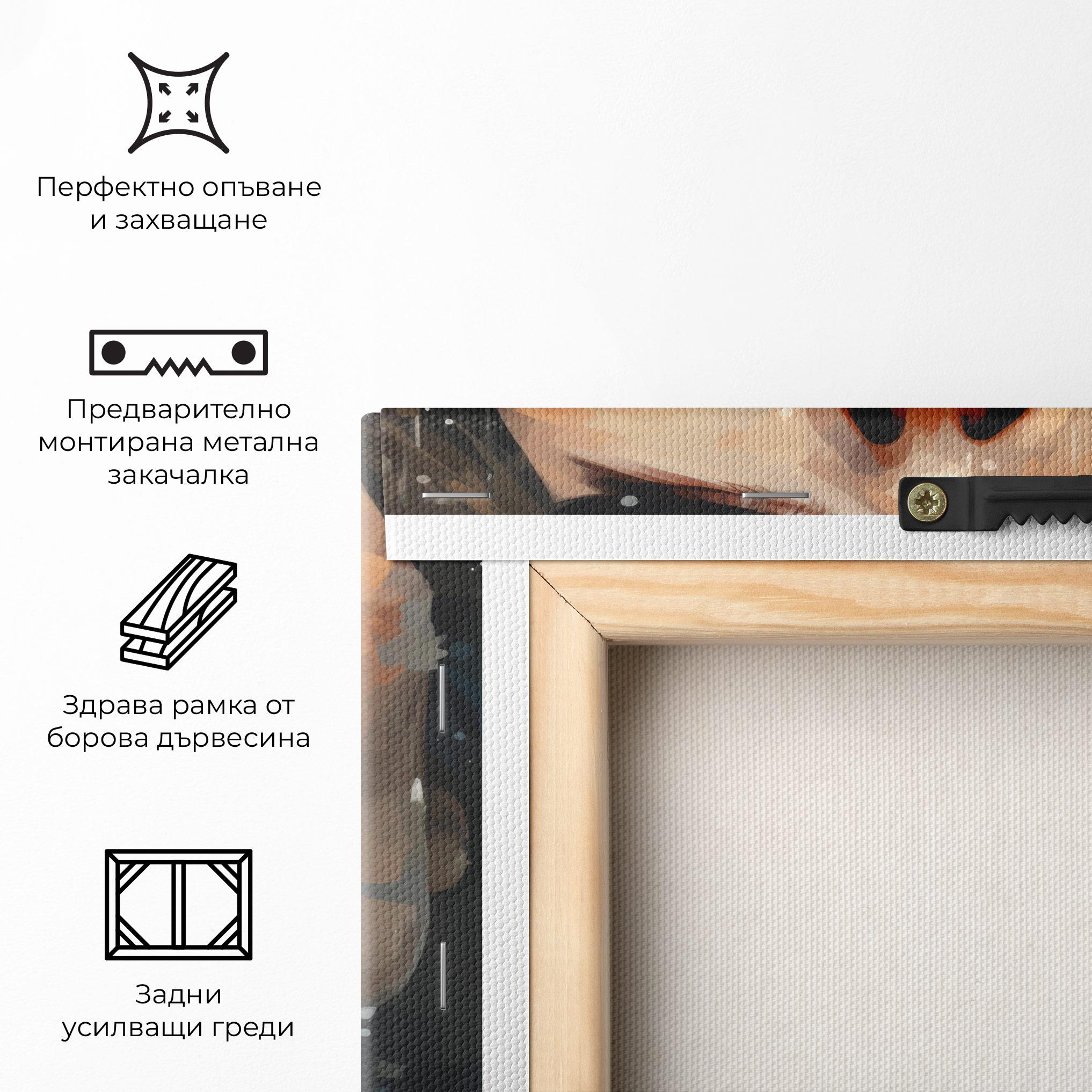 Картина на платно Close Up Look Portrait mockup 5