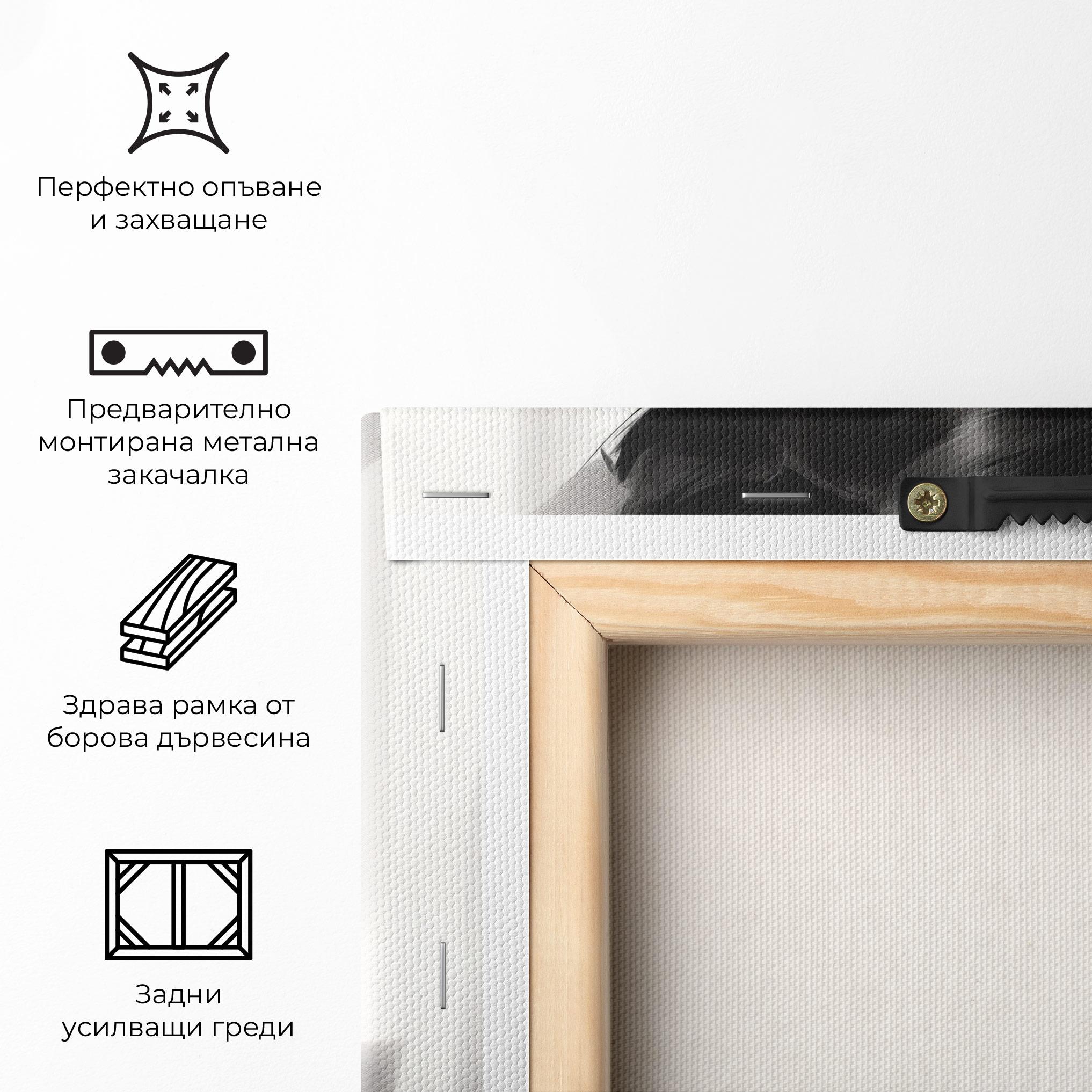 Картина на платно Hepburn Portrait mockup 5