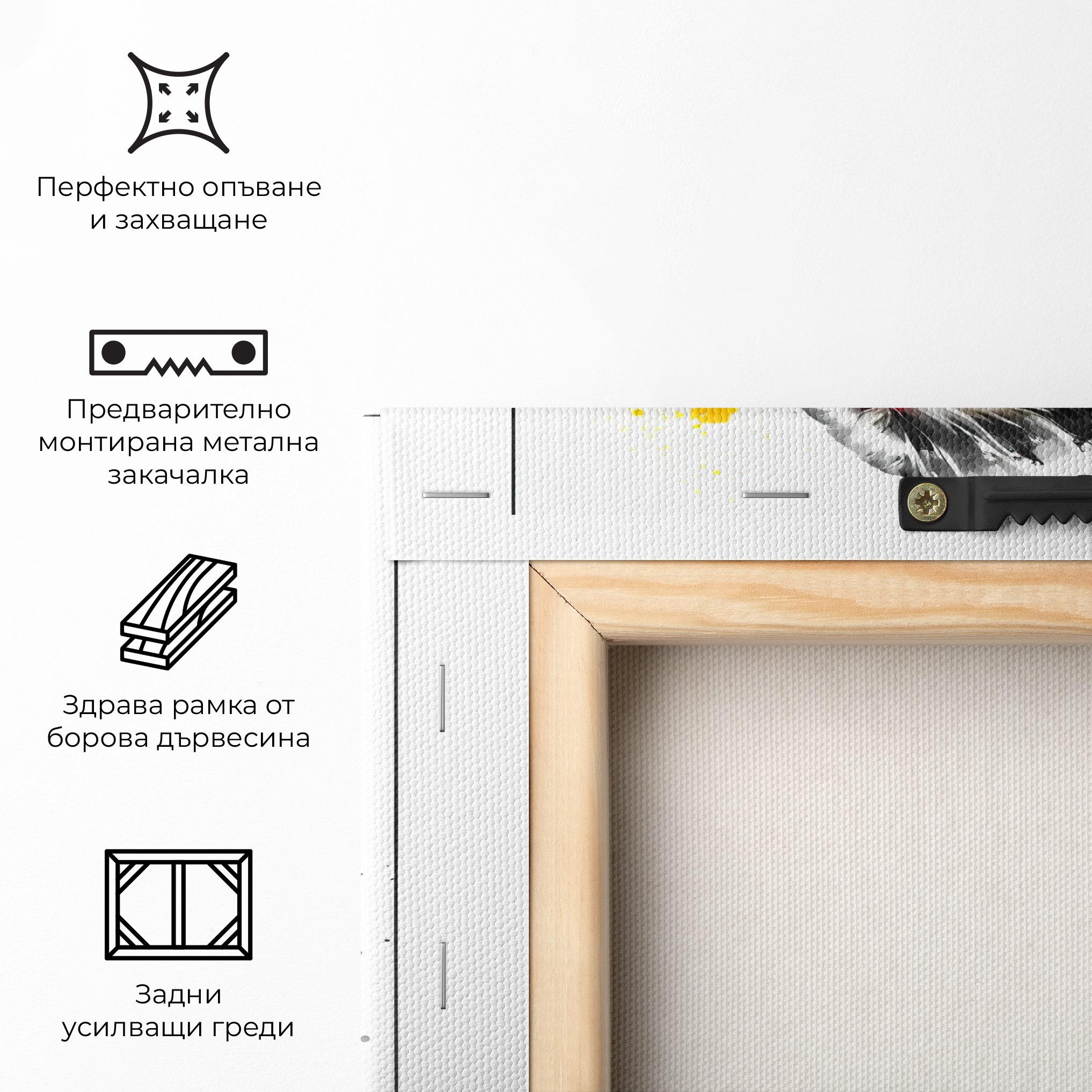 Картина на платно Ink Splash Portrait mockup 5