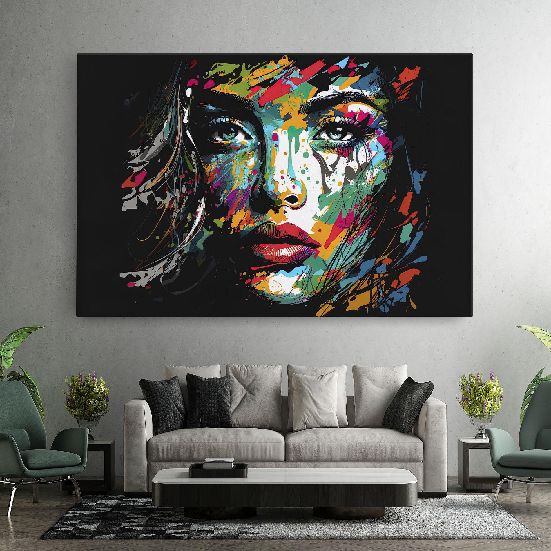 Картина на платно Abstract Stylish Portrait mockup 7