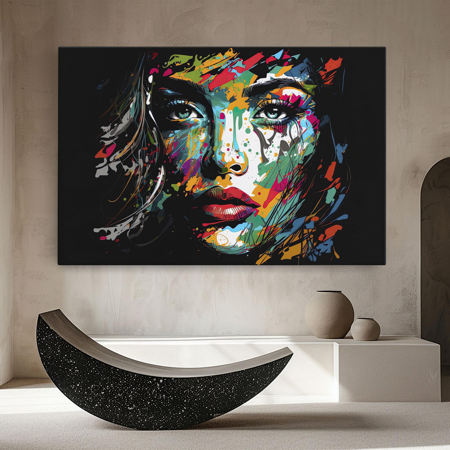 Картина на платно Abstract Stylish Portrait mockup 8