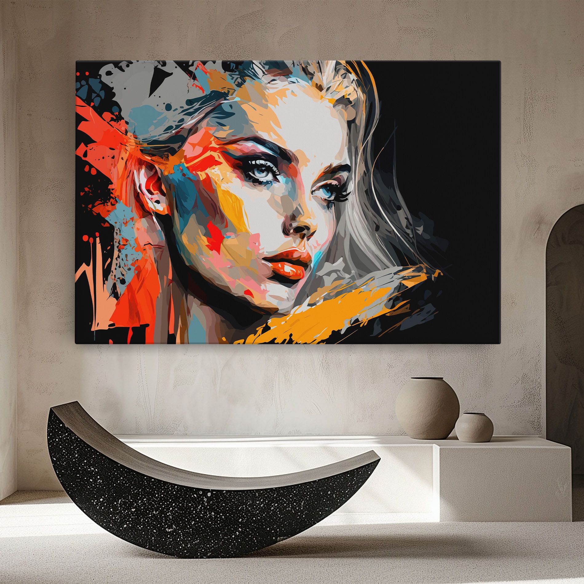 Blue Eye Face mockup 8