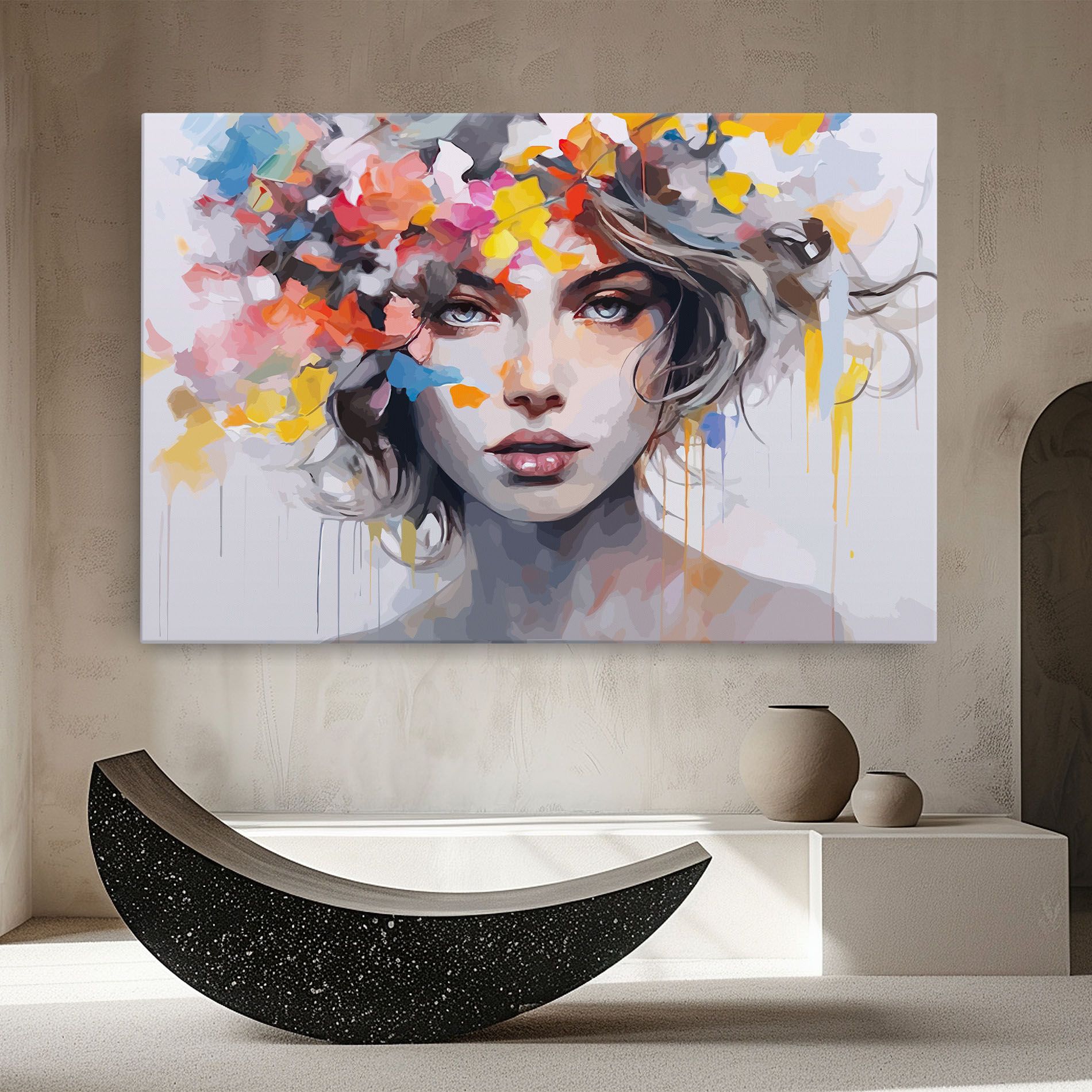 Colorful Hair Portrait mockup 8