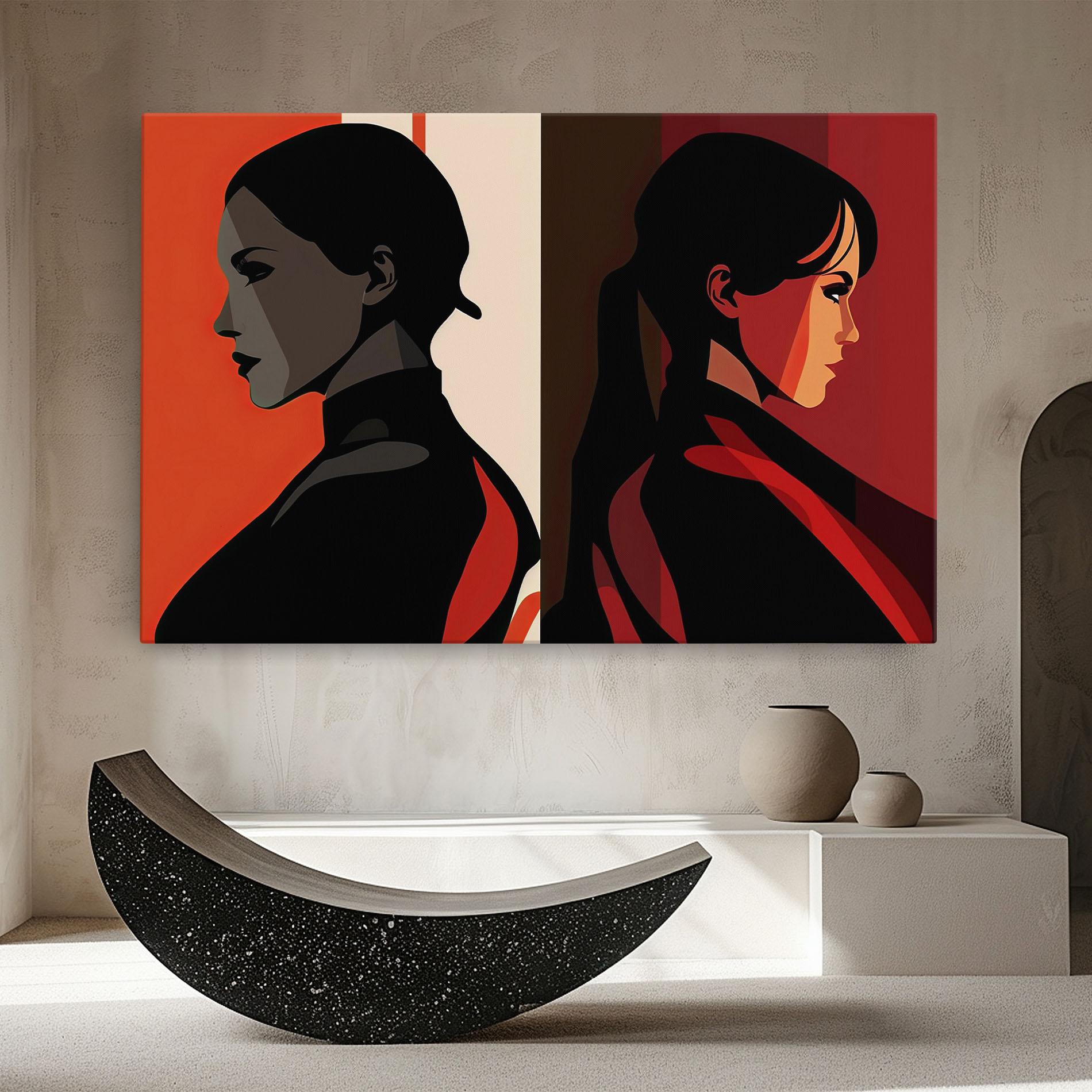 Картина на платно Graphical Portrait mockup 8