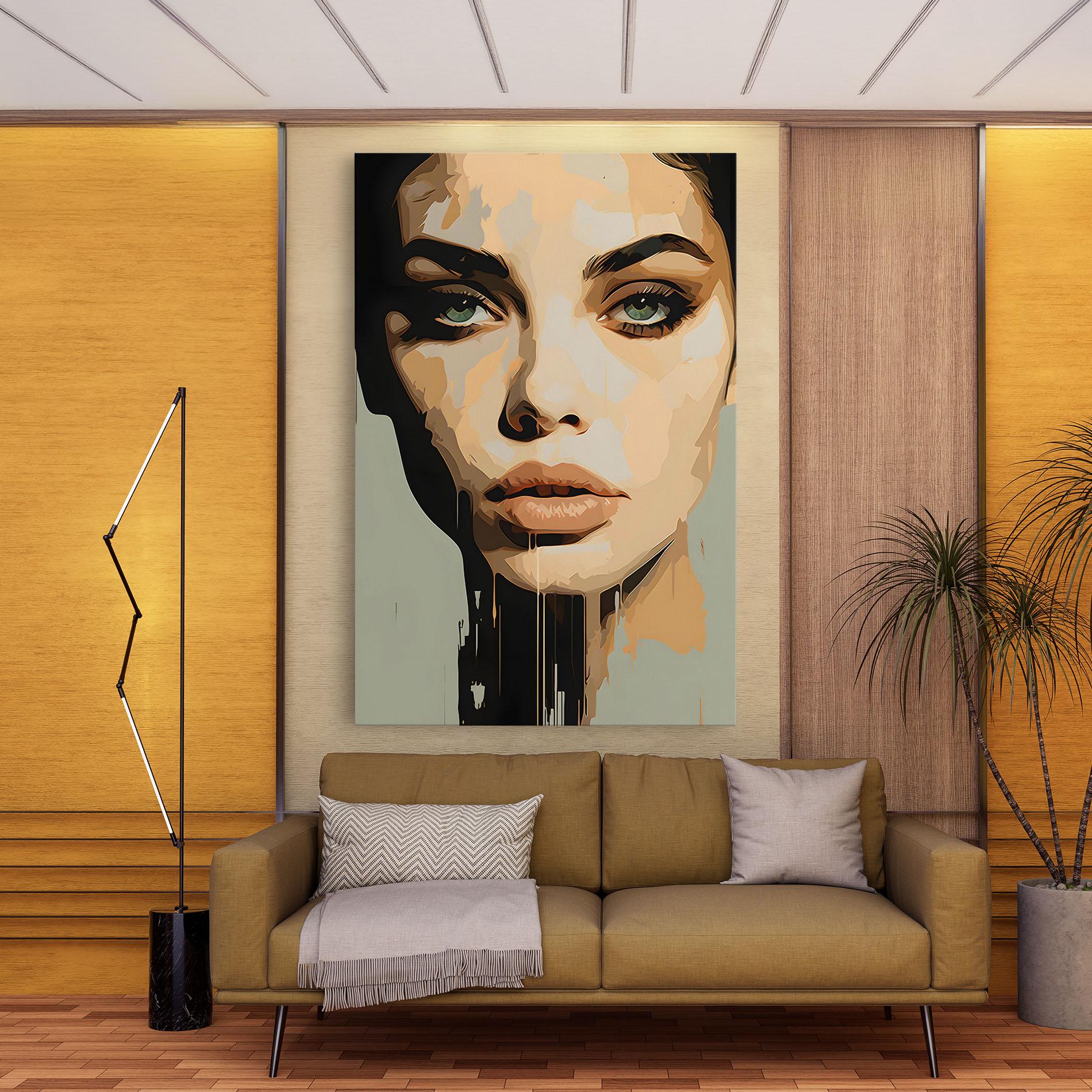 Картина на платно Apologetic Face mockup 9