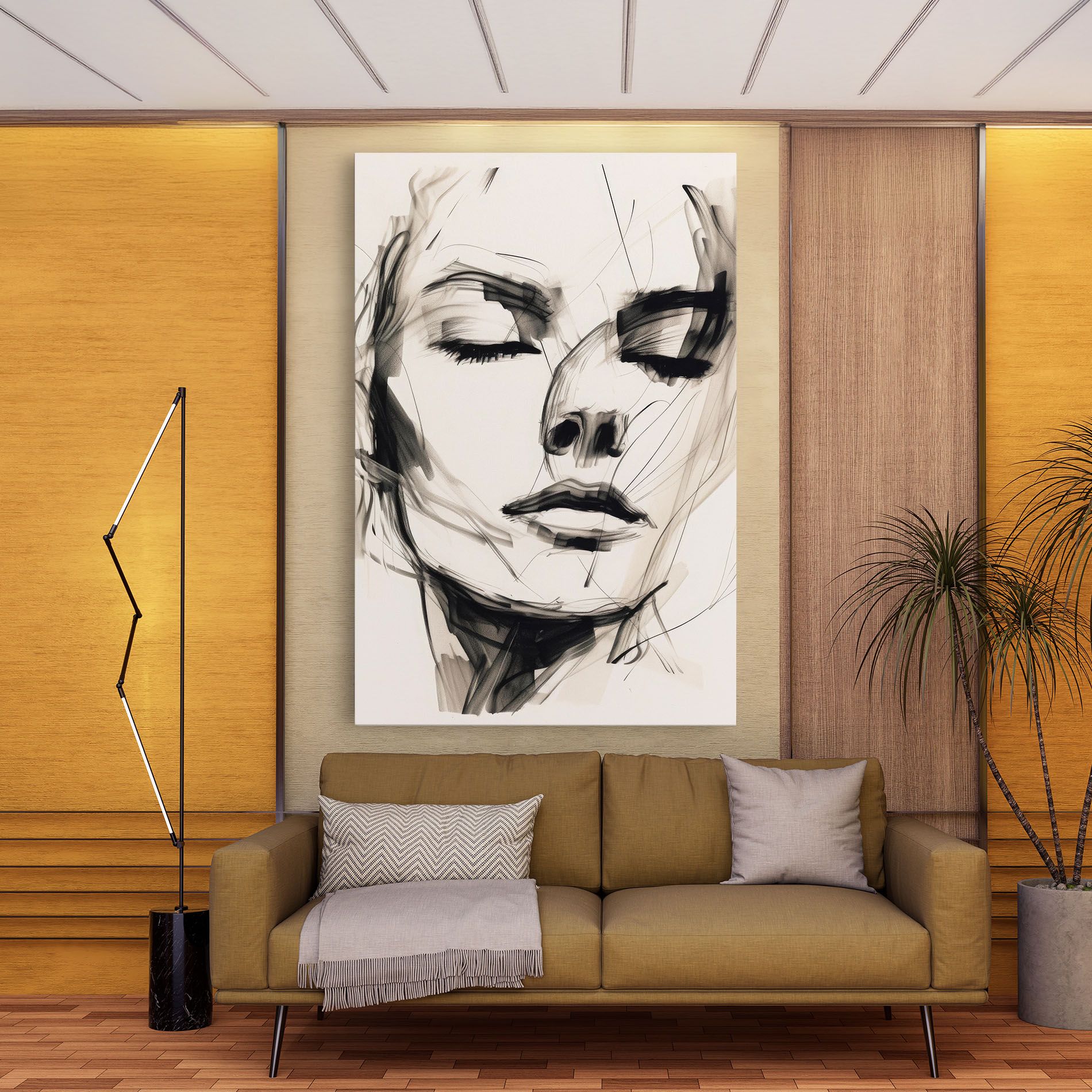 Continuous Line Woman mockup 9