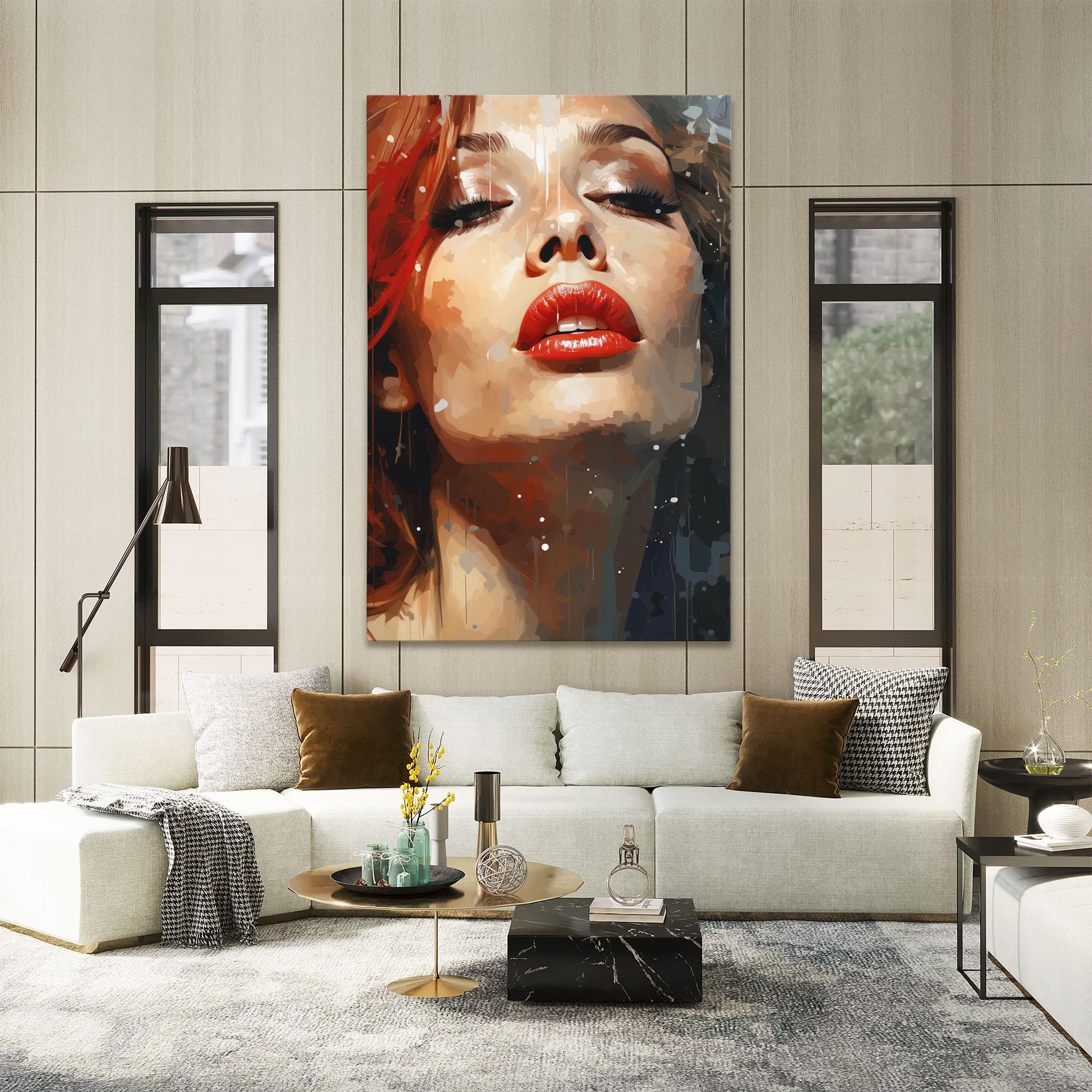 Картина на платно Close Up Look Portrait mockup 2