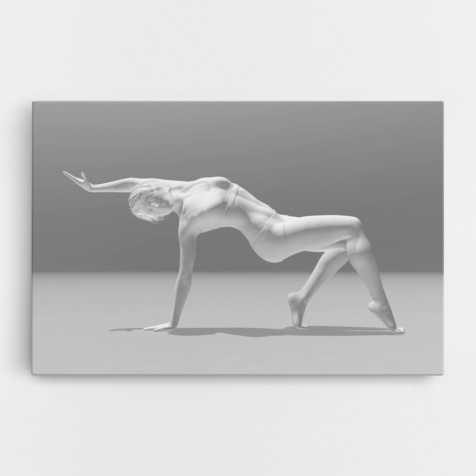 Картина на платно 3d Gymnastic Pose mockup 0