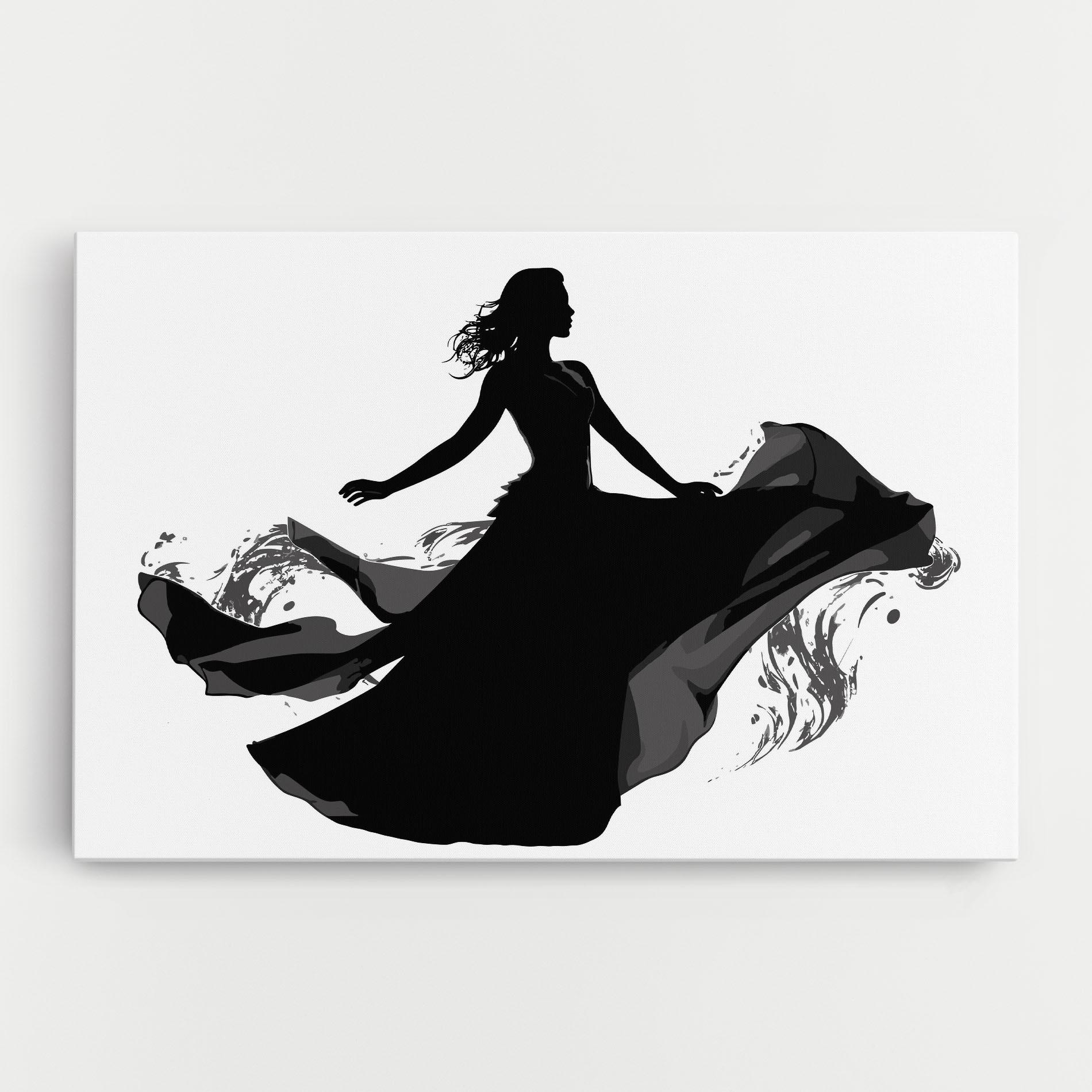 Картина на платно Dress Jump mockup 0