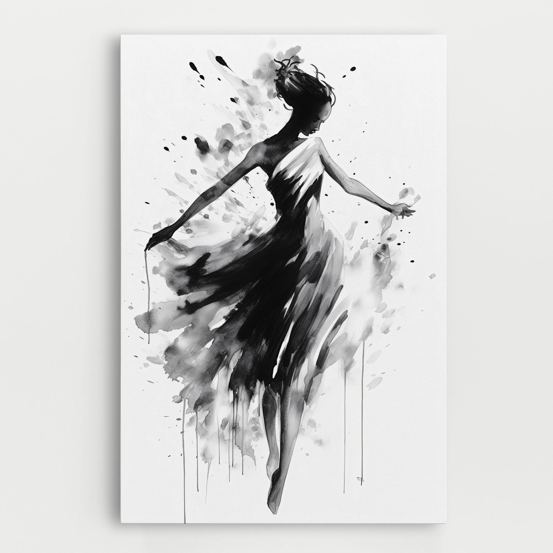 Картина на платно Beautiful Dancing Woman mockup 0