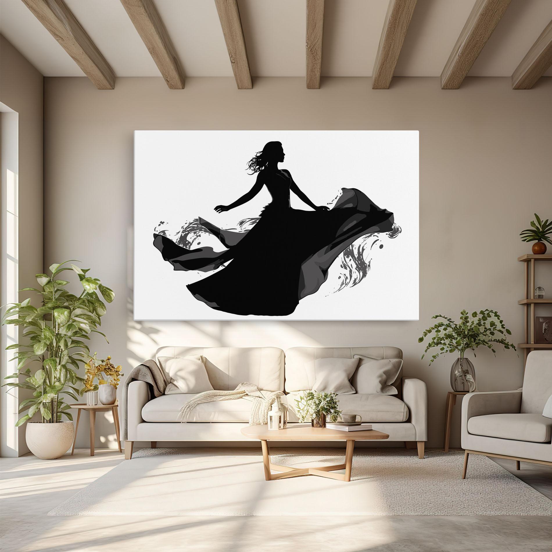 Картина на платно Dress Jump mockup 6