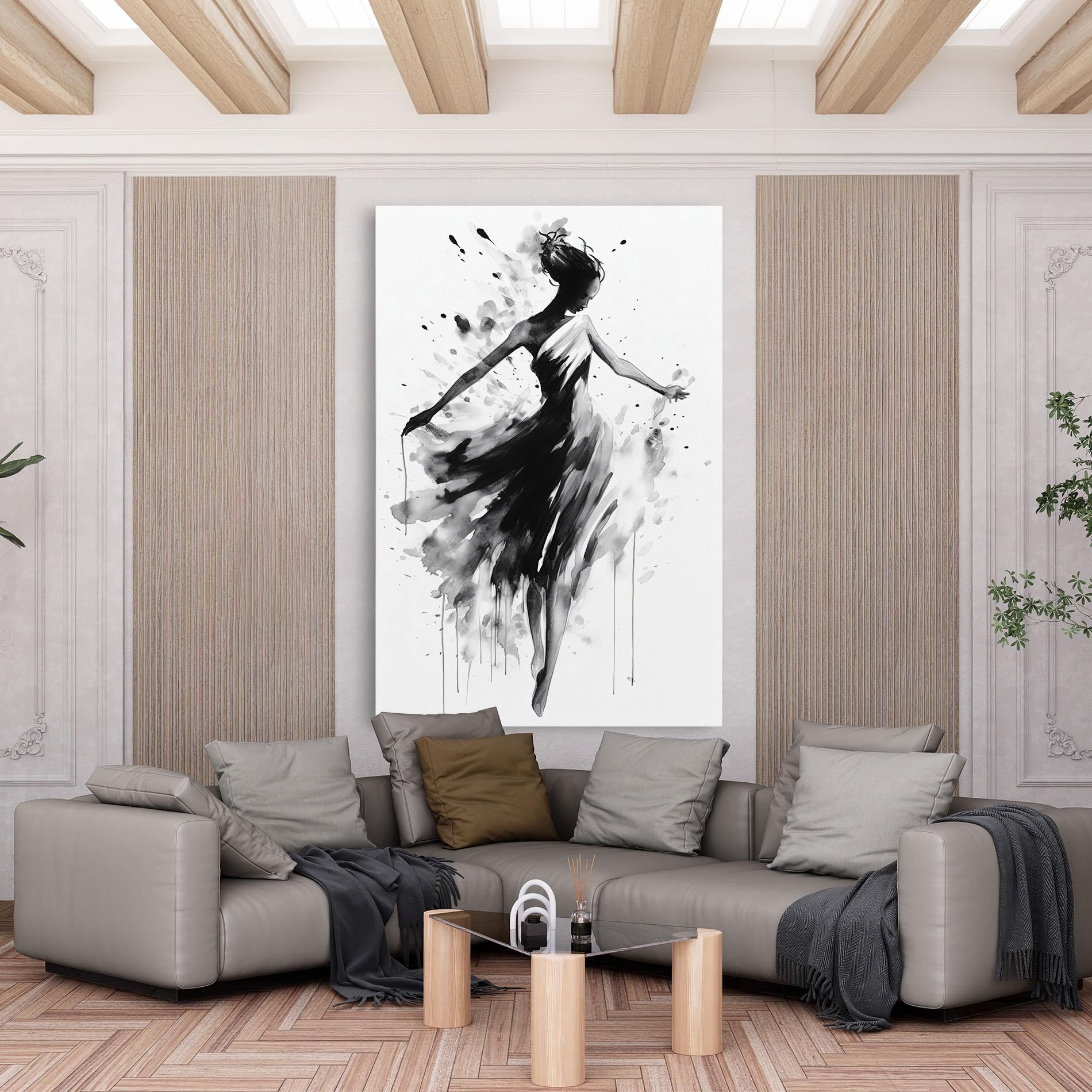 Картина на платно Beautiful Dancing Woman mockup 6