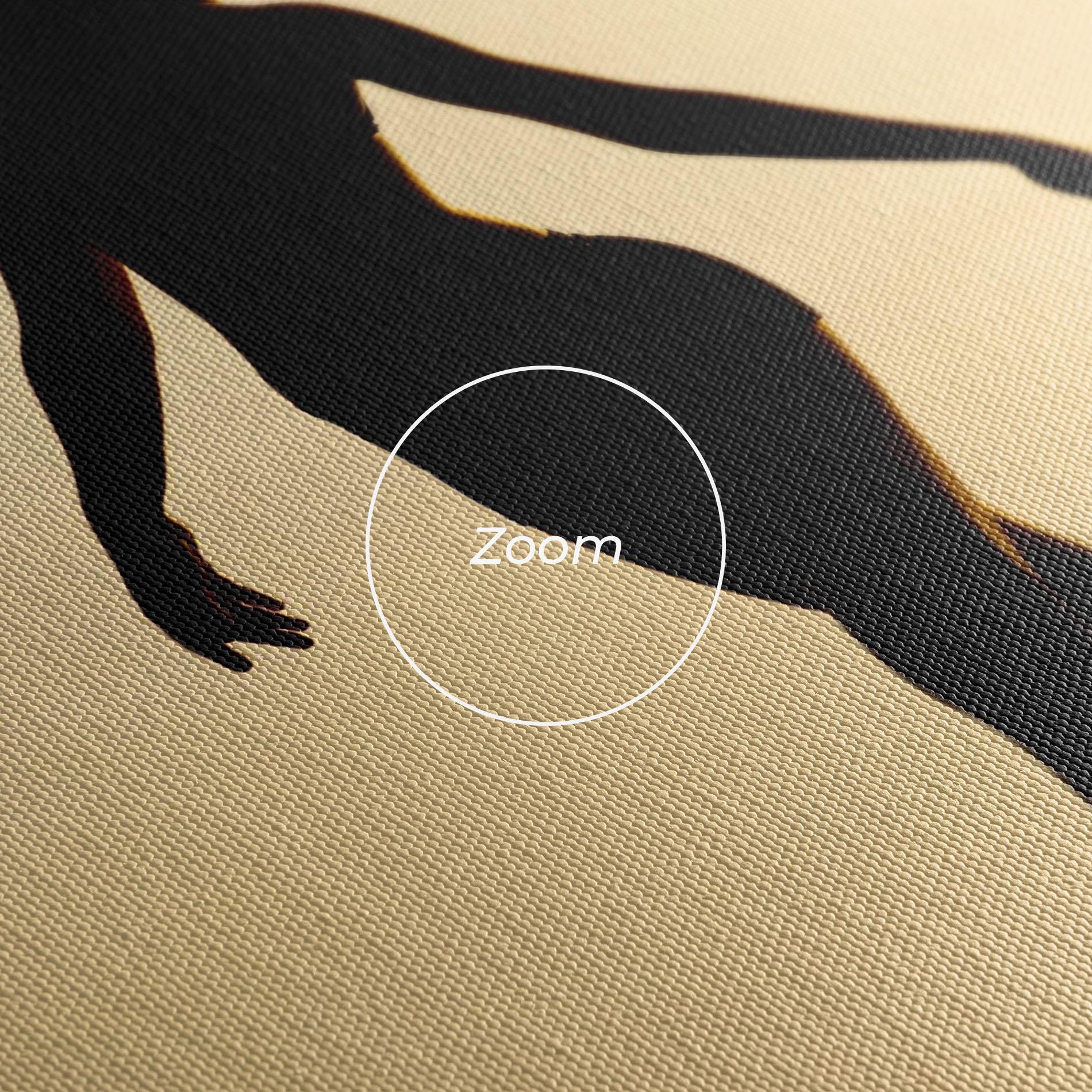 Картина на платно Ballet On Cream mockup 3