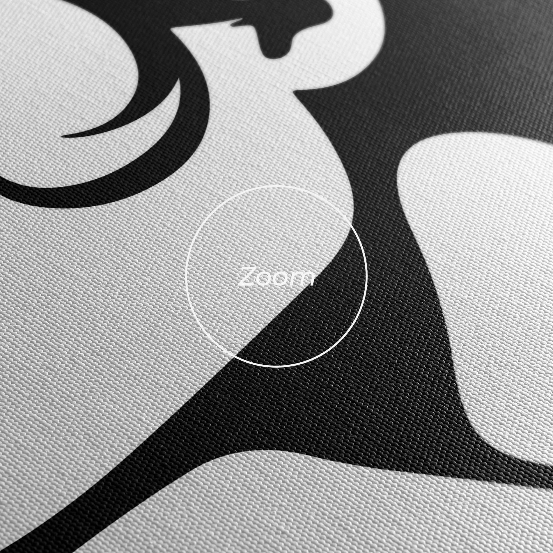 Картина на платно Eyeliner Shilouette mockup 3