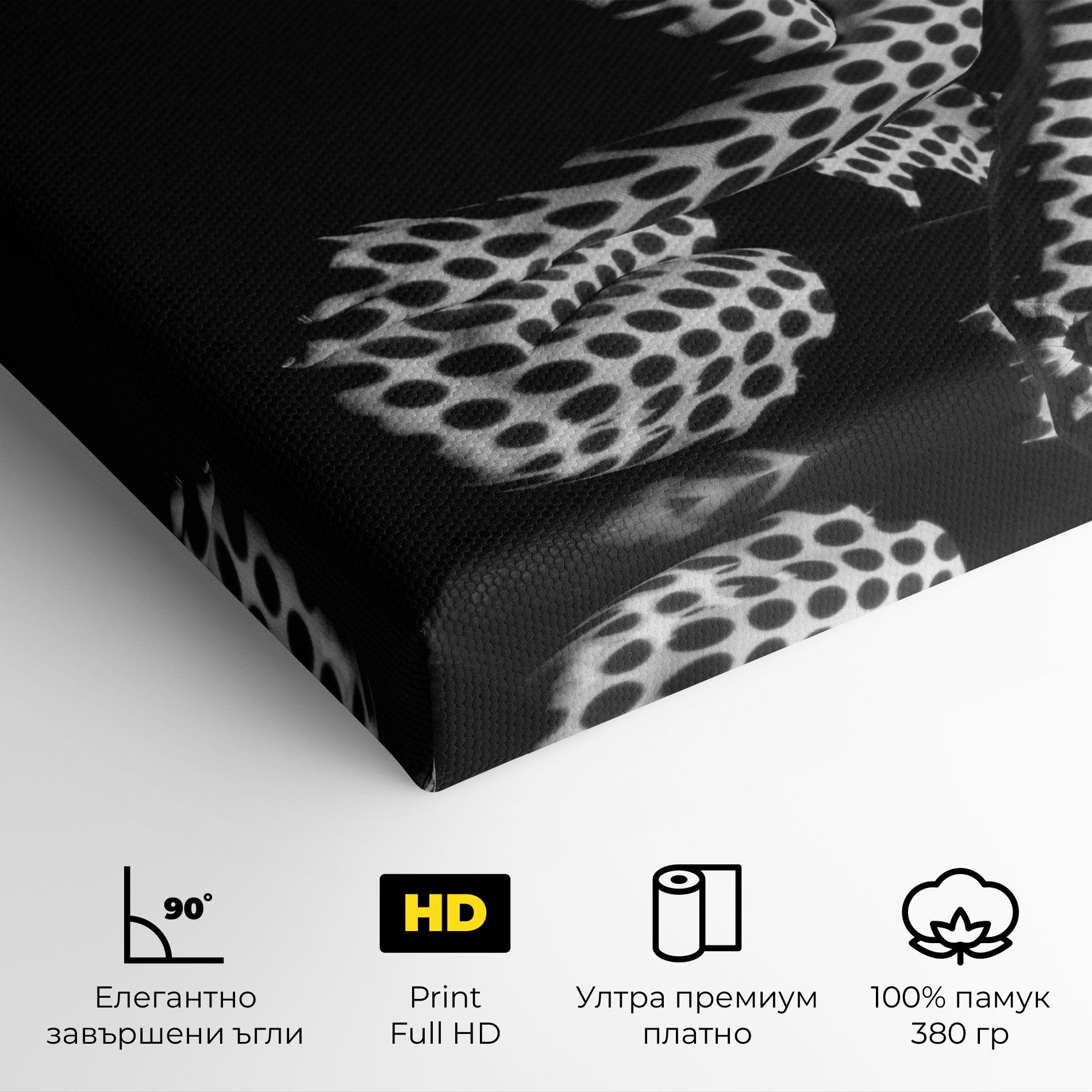 Black White Pattern Woman mockup 4