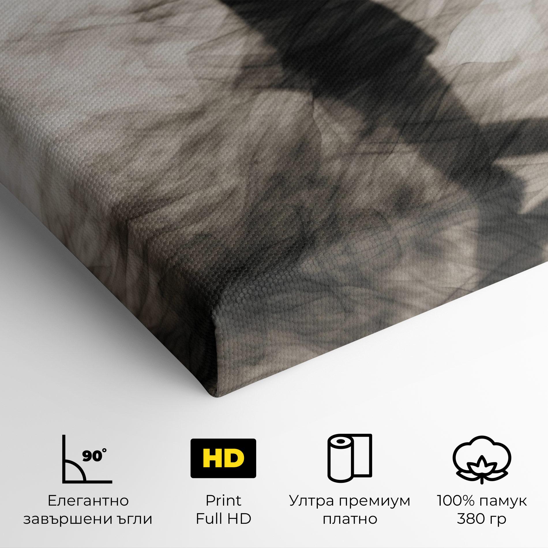 Картина на платно Smoke Girl Shilouette mockup 4