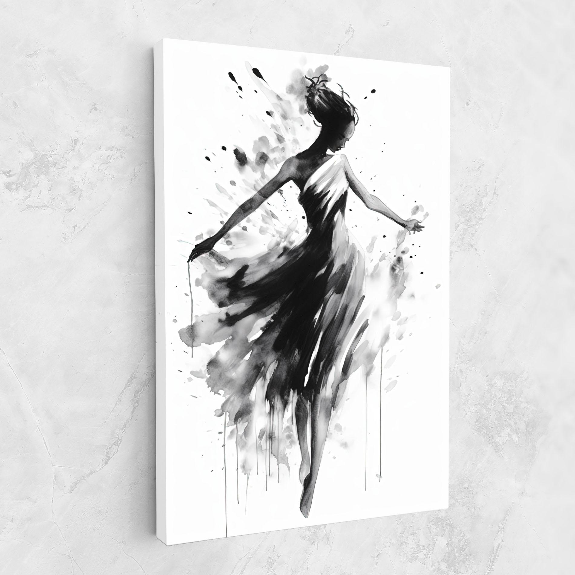 Картина на платно Beautiful Dancing Woman mockup 1