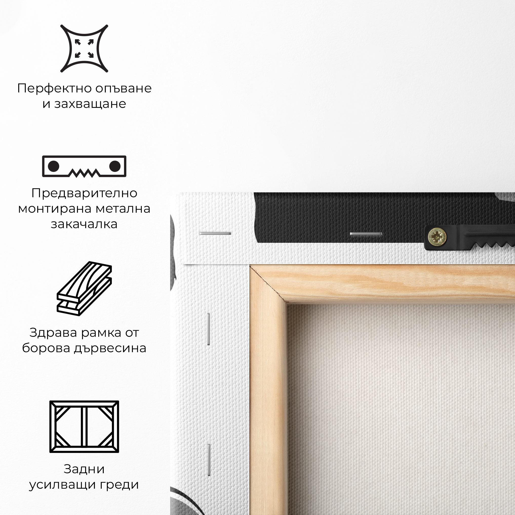 Картина на платно Black Woman Shilouette mockup 5